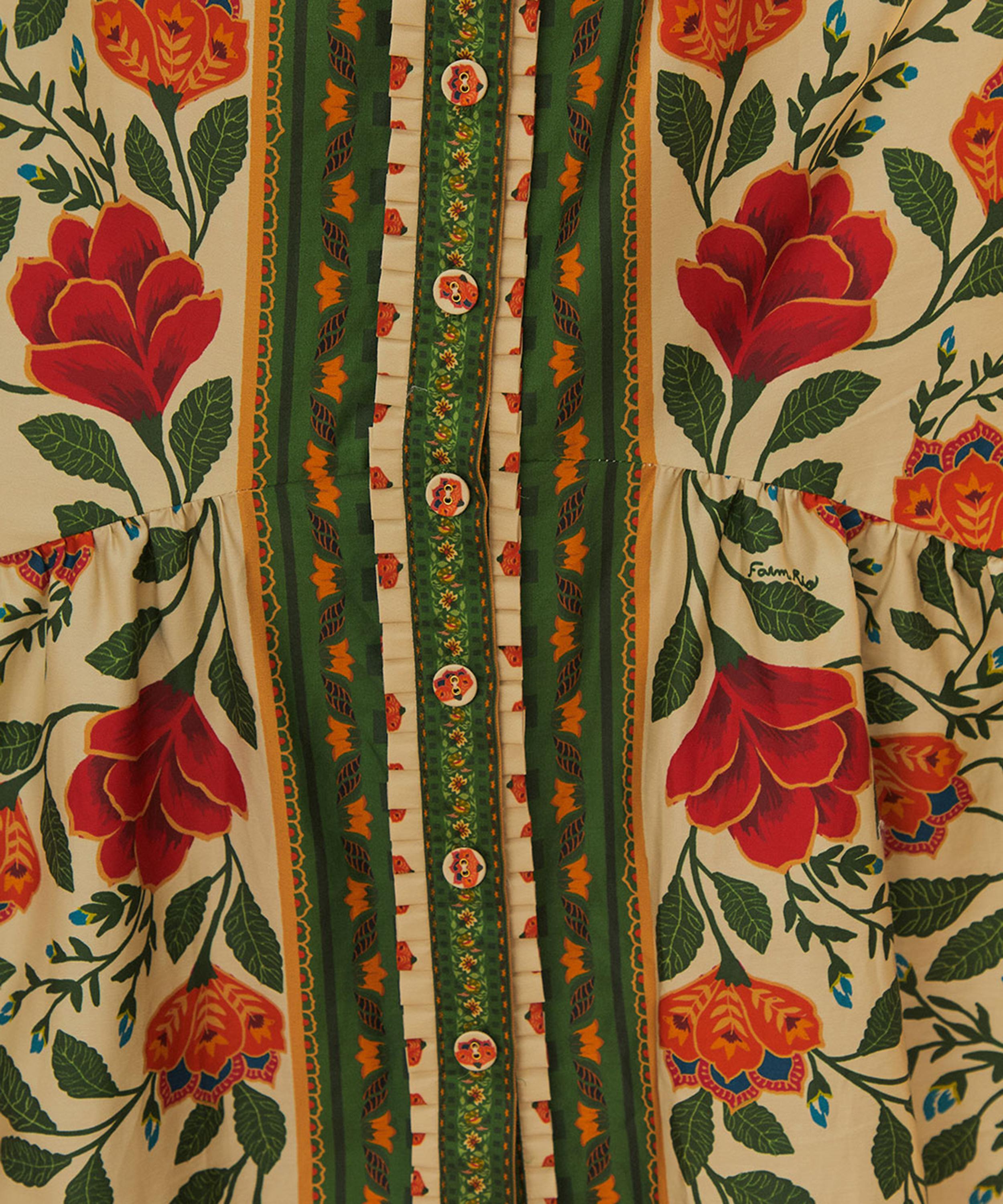 FARM Rio - Garden Tapestry Back Bow Maxi Dress image number 3