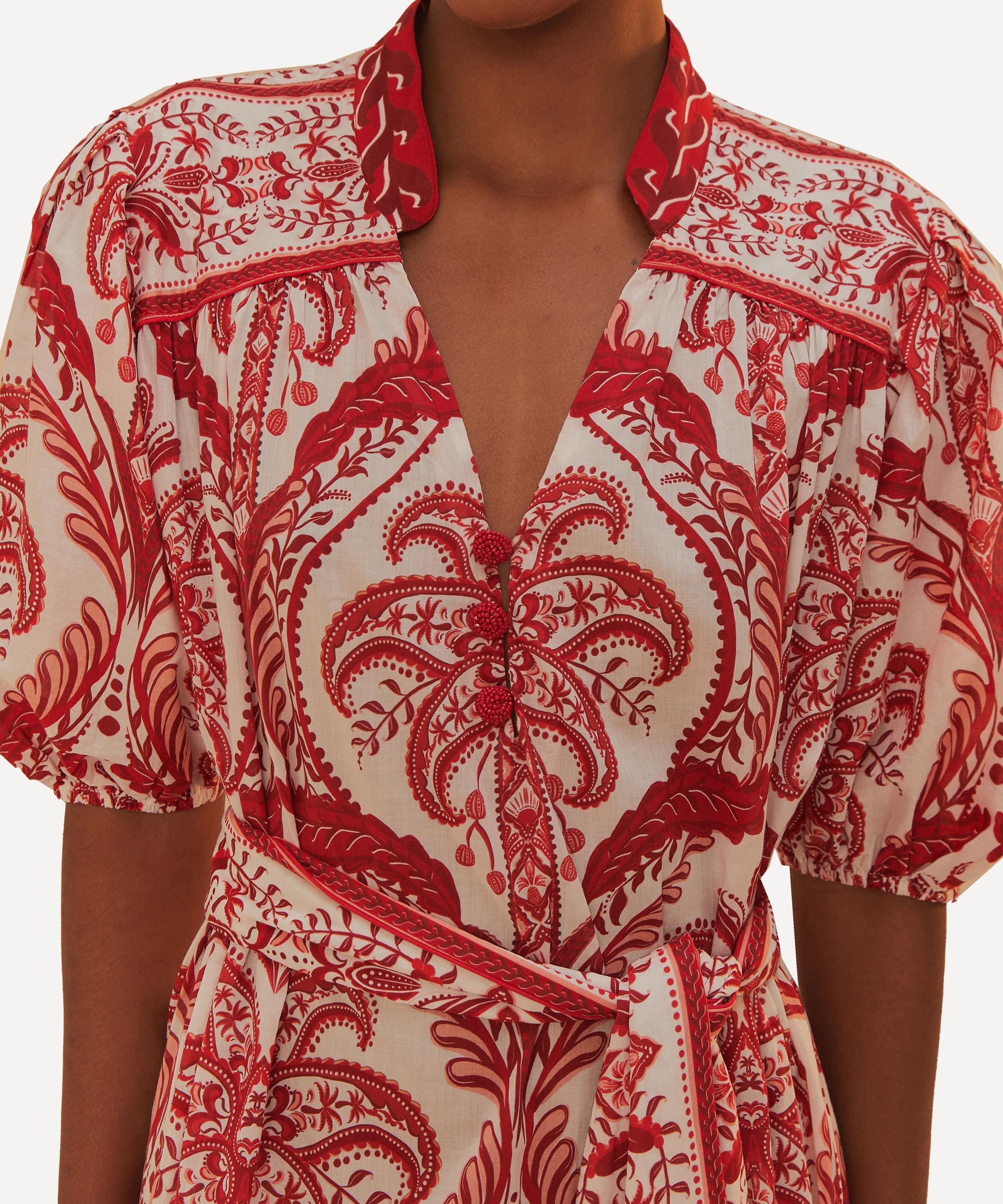 FARM Rio - Tropical Cameo Belted Maxi Dress image number 3