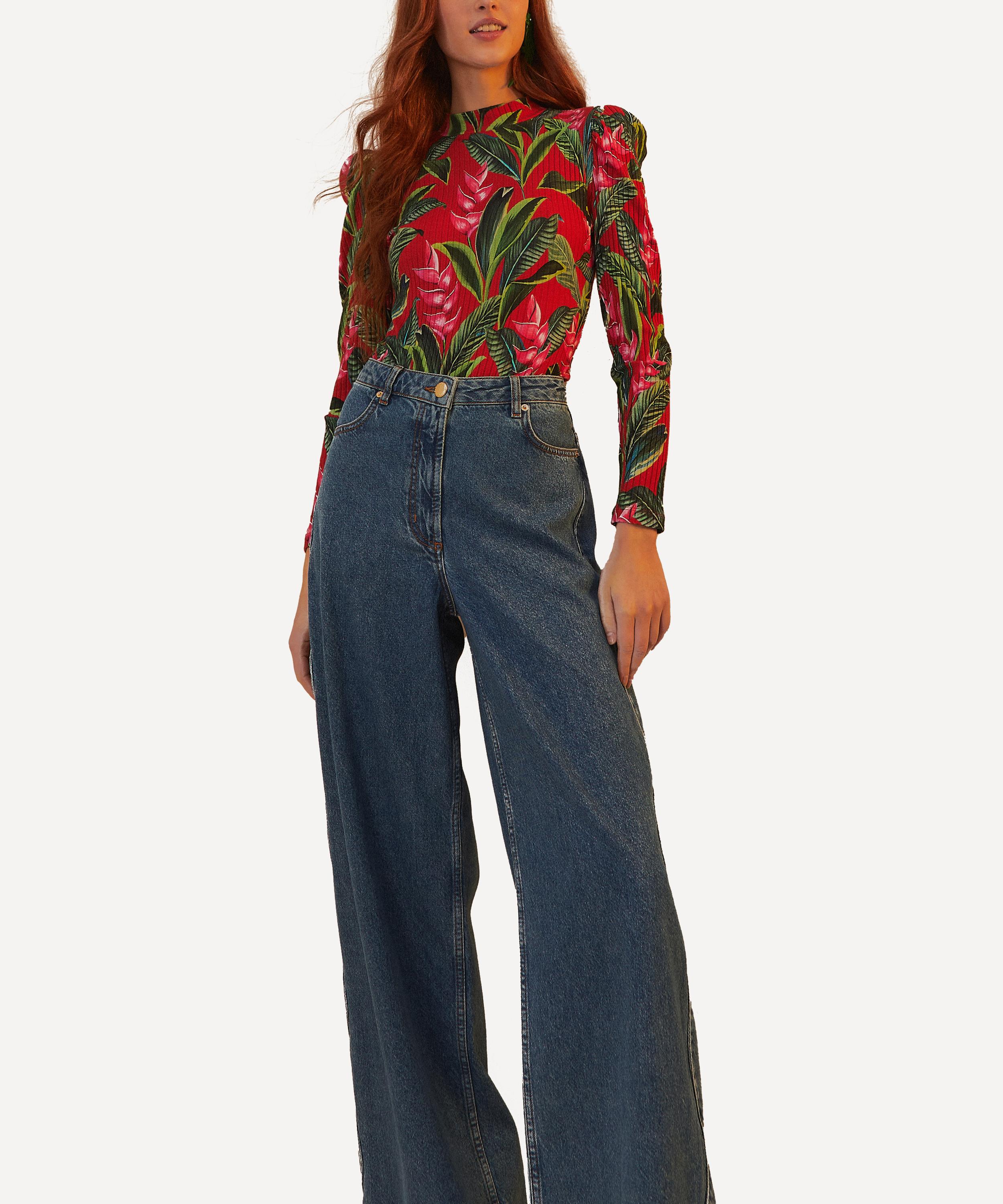 FARM Rio - Denim High Waist Trousers image number 1