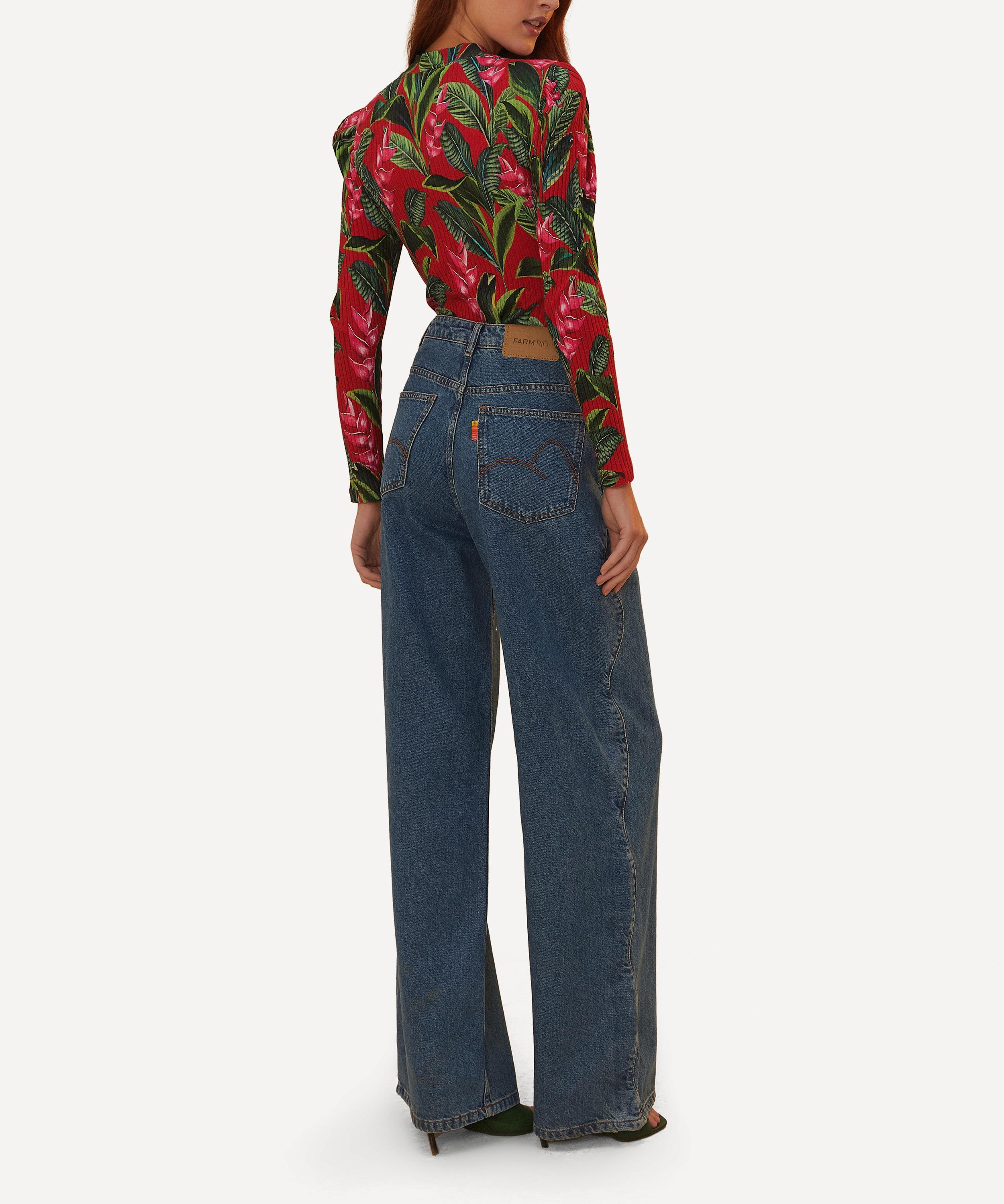 FARM Rio - Denim High Waist Trousers image number 2