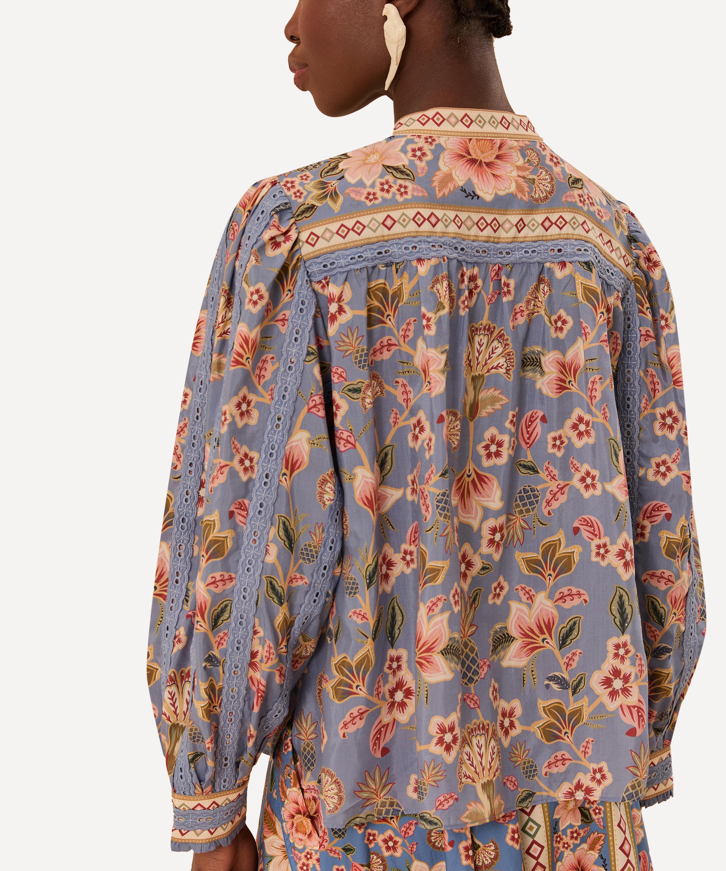 FARM Rio - Superbloom Tapestry Blouse image number 1