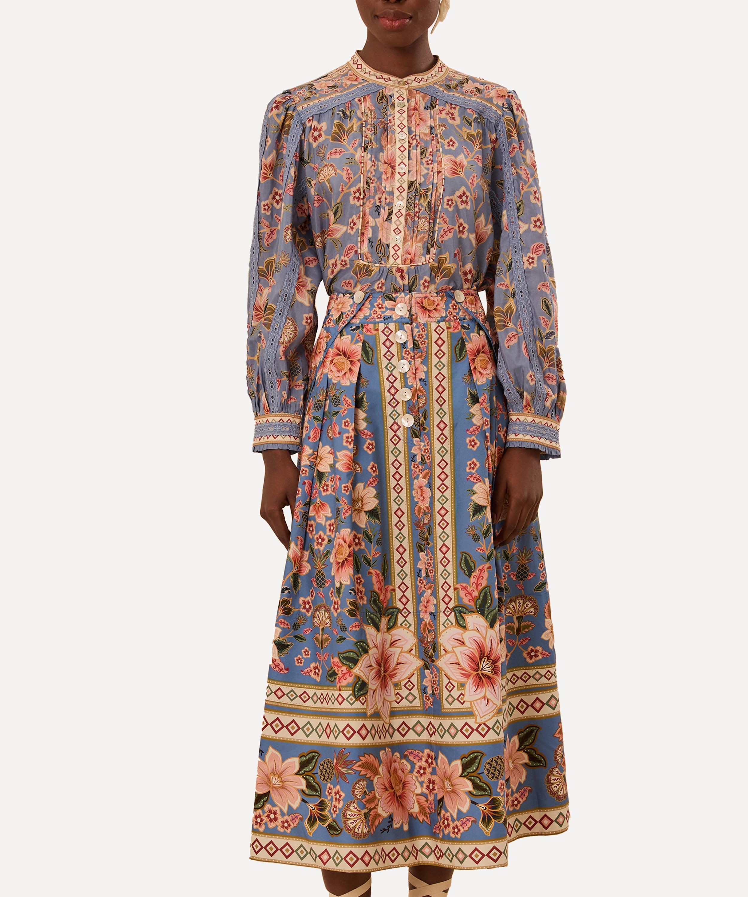 FARM Rio - Superbloom Tapestry Blouse image number 2