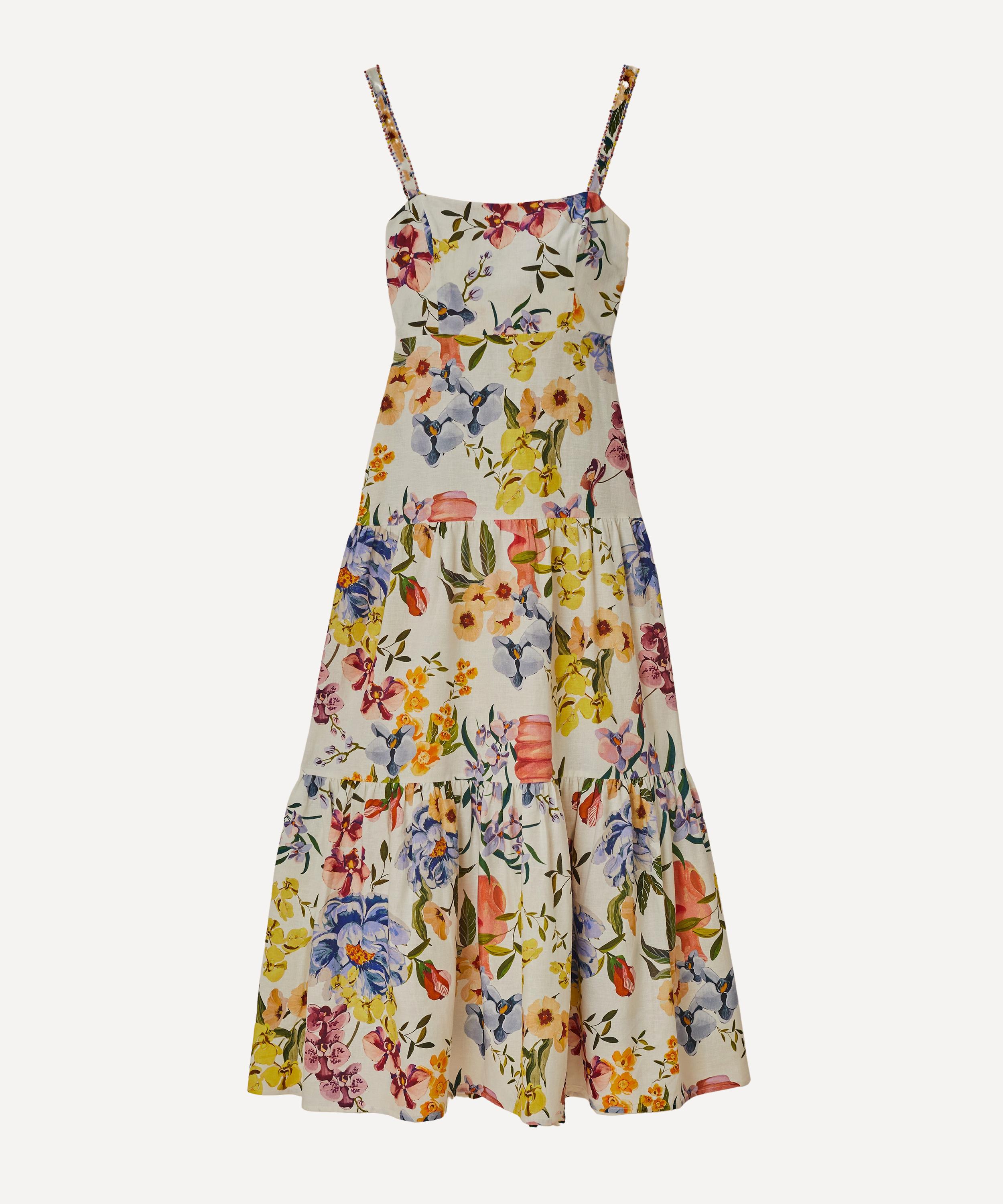 FARM Rio - Off-White Greek Garden Maxi Dress image number 0