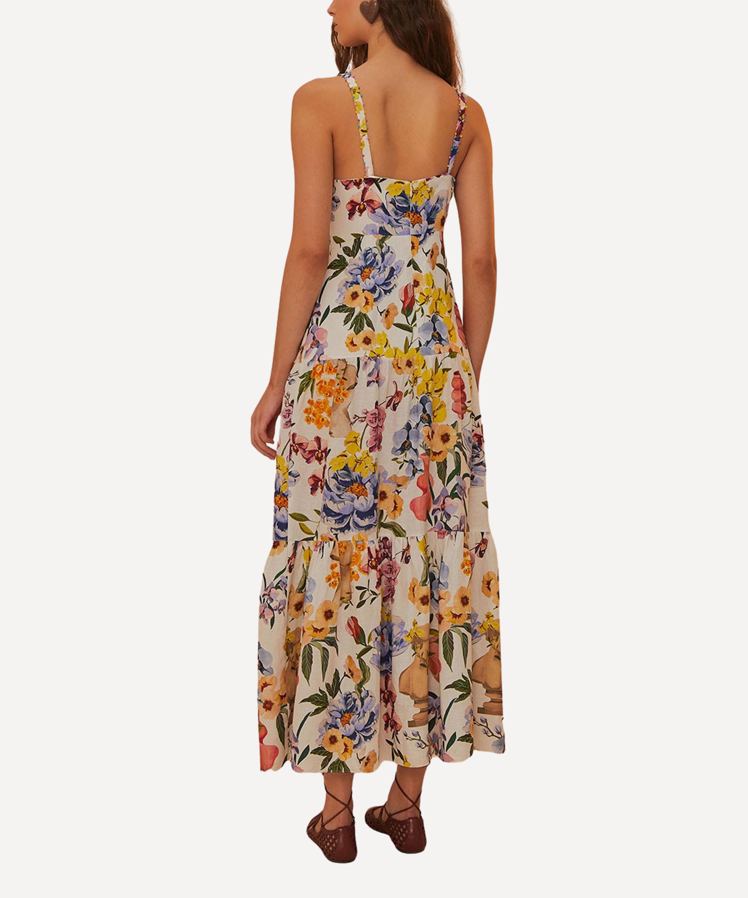 FARM Rio - Off-White Greek Garden Maxi Dress image number 2
