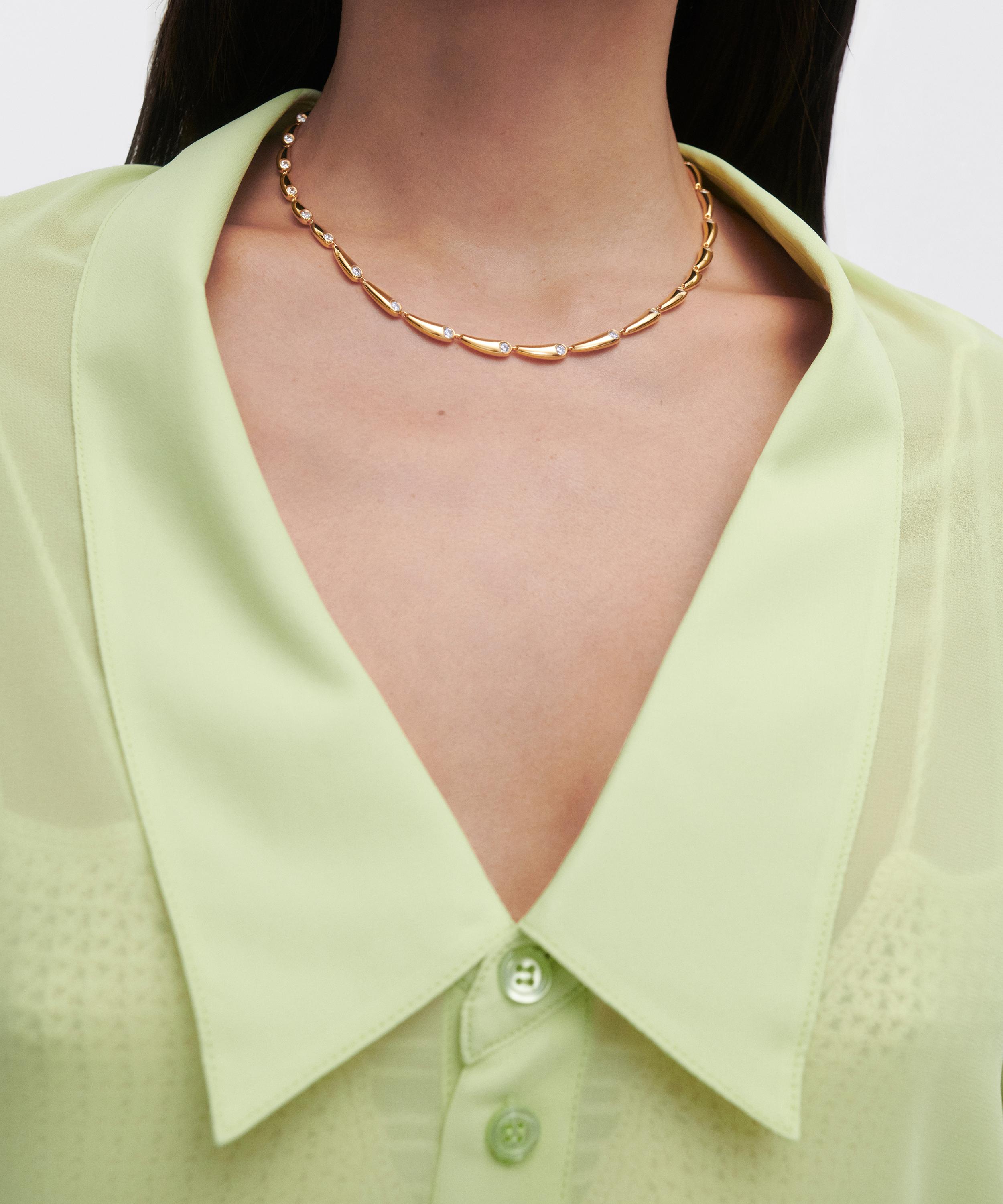 PDPAOLA - 18ct Gold-Plated Caramelle Necklace image number 1