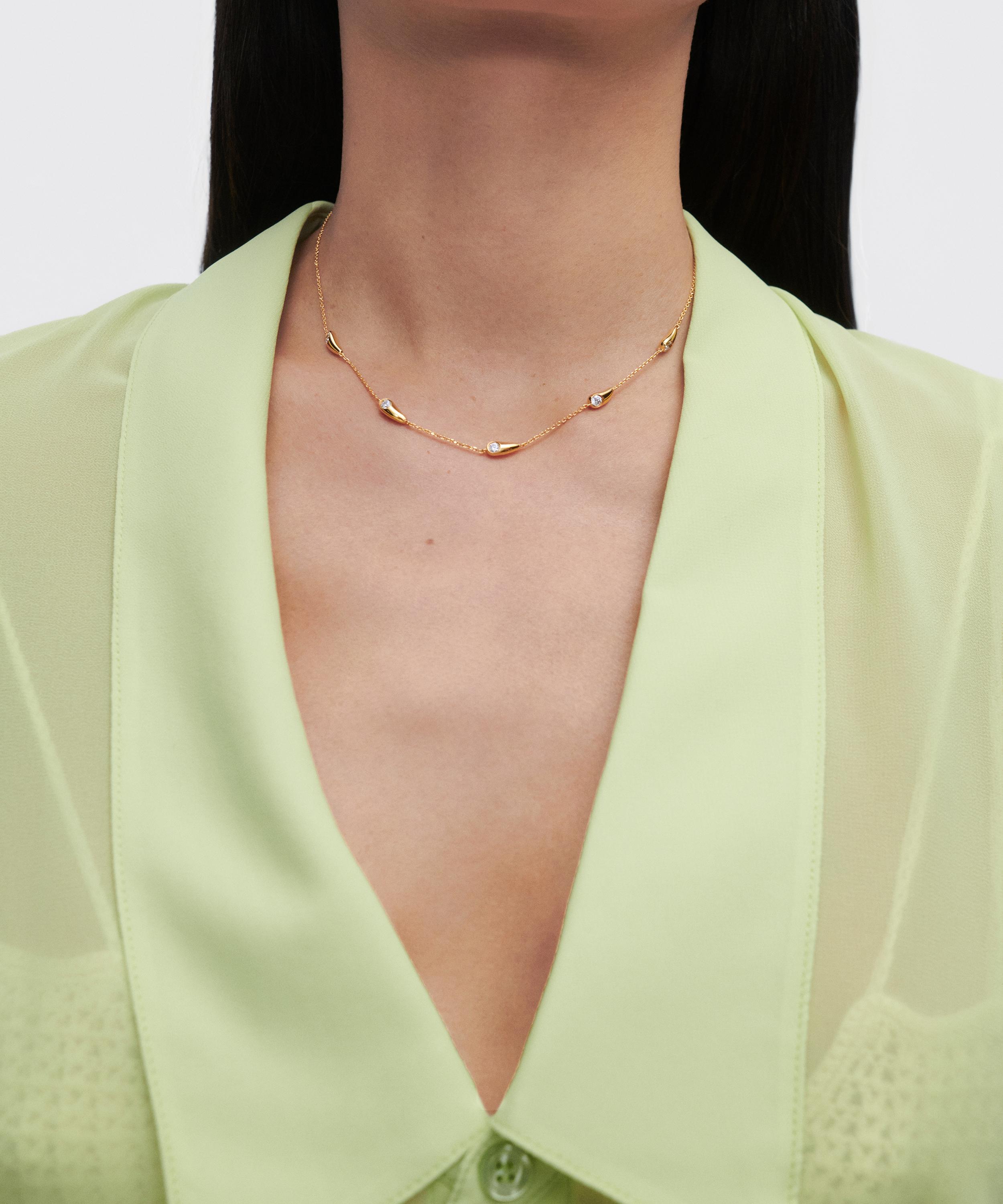 PDPAOLA - 18ct Gold-Plated Becca Chain Necklace image number 1