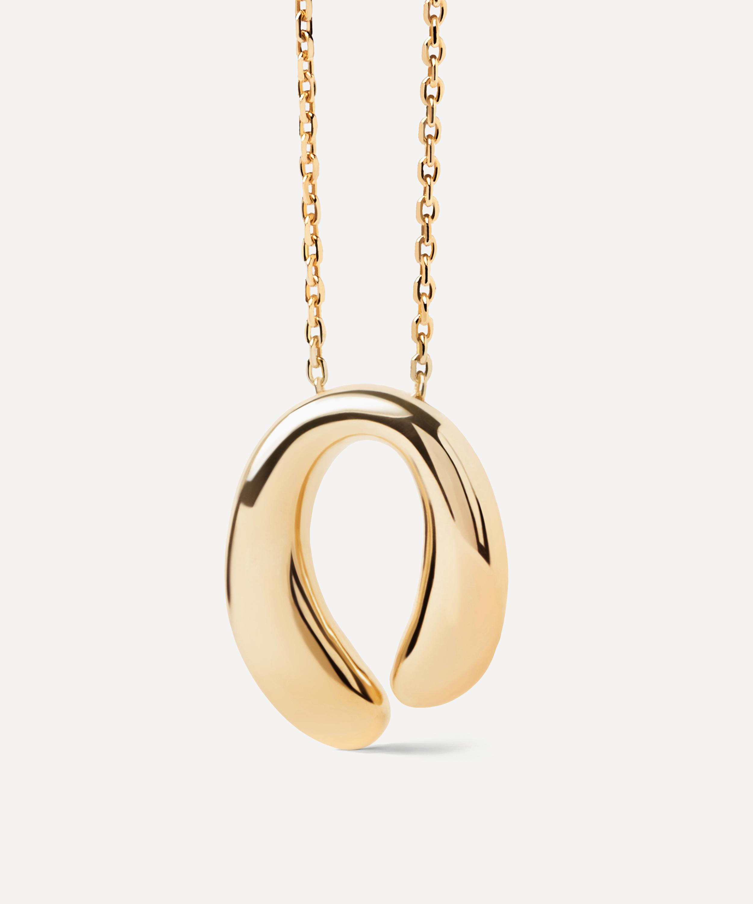 PDPAOLA - 18ct Gold-Plated Helix Pendant Necklace image number 0