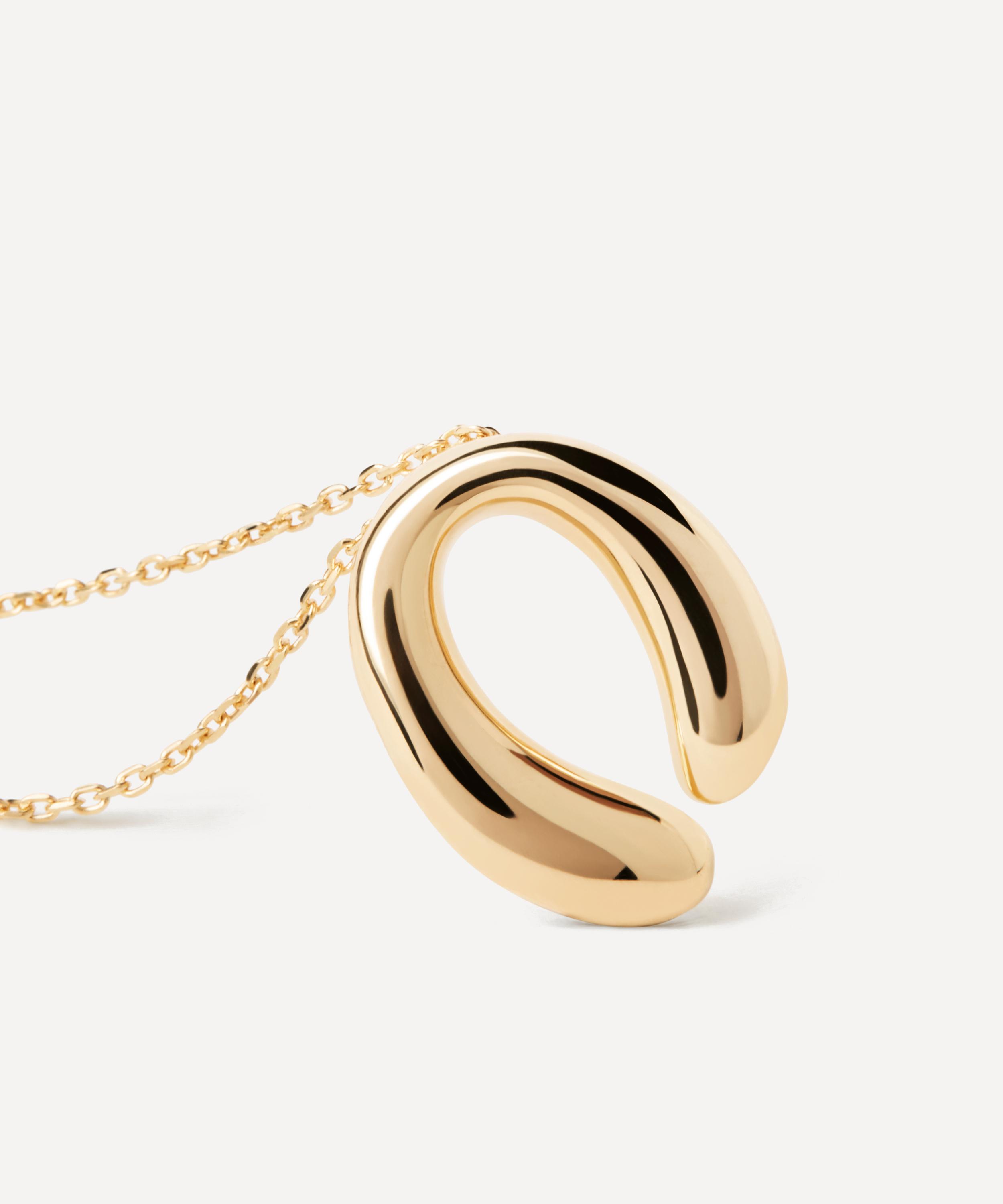 PDPAOLA - 18ct Gold-Plated Helix Pendant Necklace image number 1