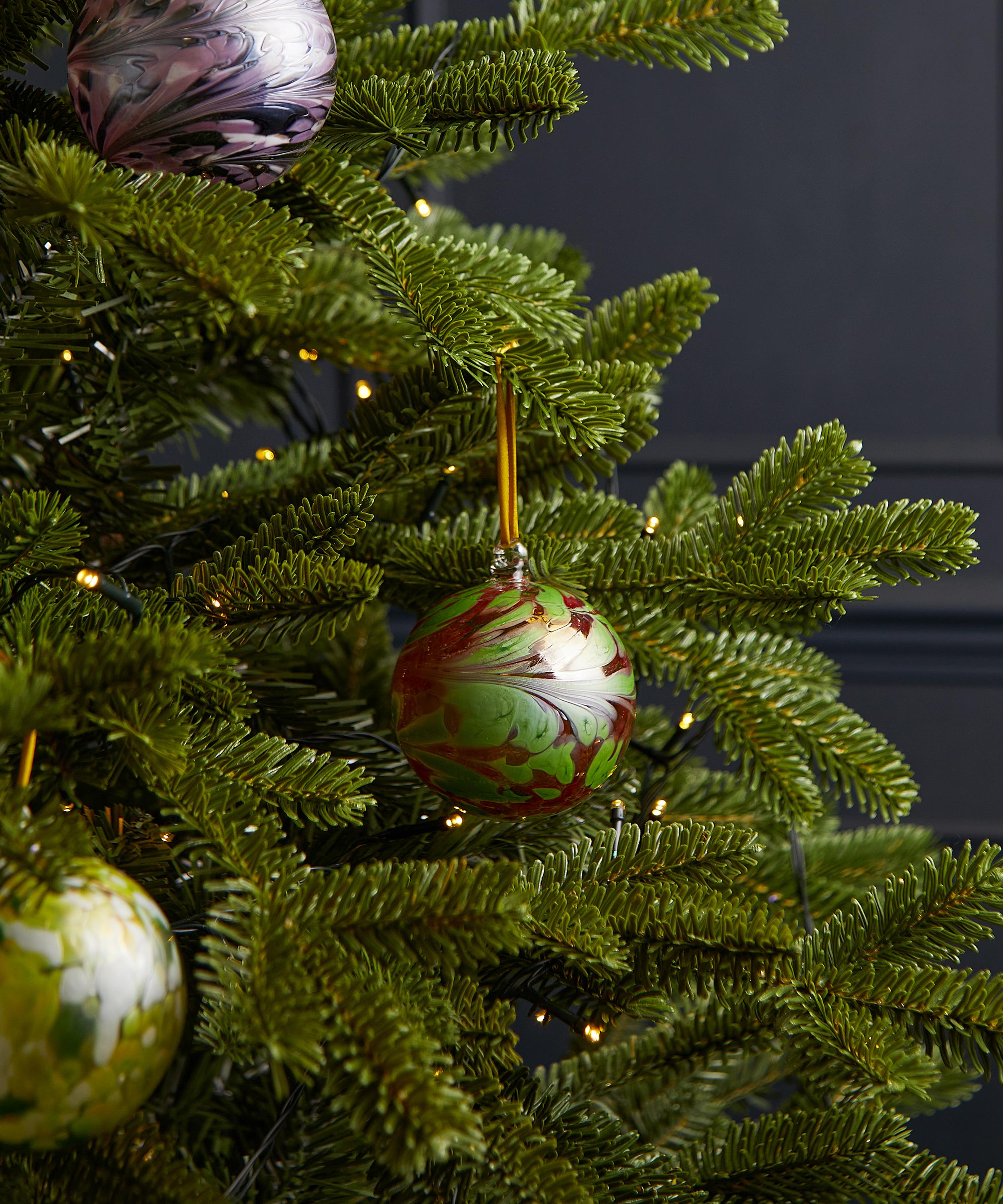 Christmas - Swirl Glass Bauble image number 1