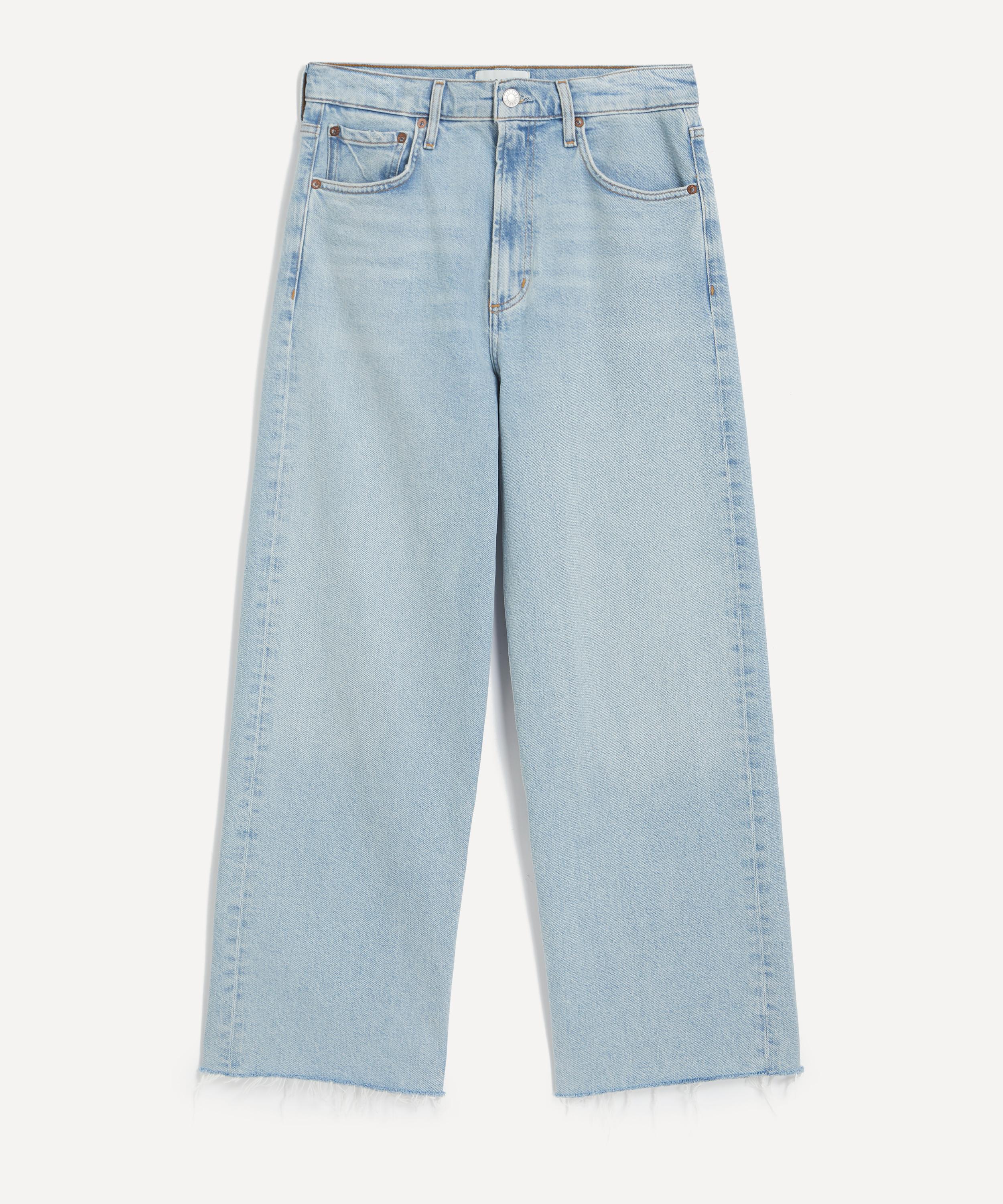 AGOLDE - Ren Stretch Cropped Wide-Leg Jeans in Beam