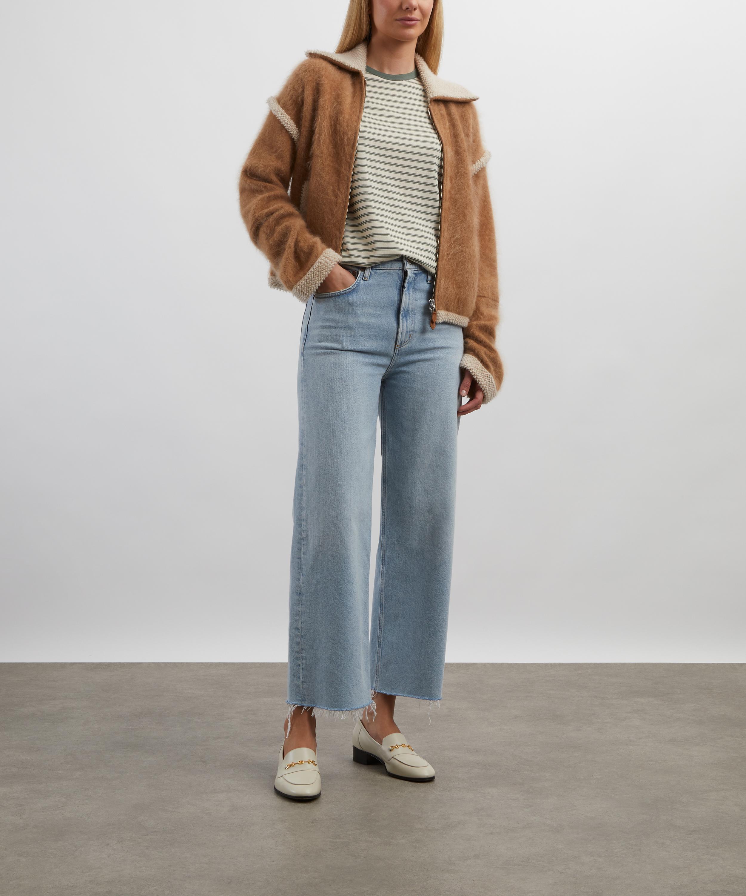 AGOLDE - Ren Stretch Cropped Wide-Leg Jeans in Beam image number 1