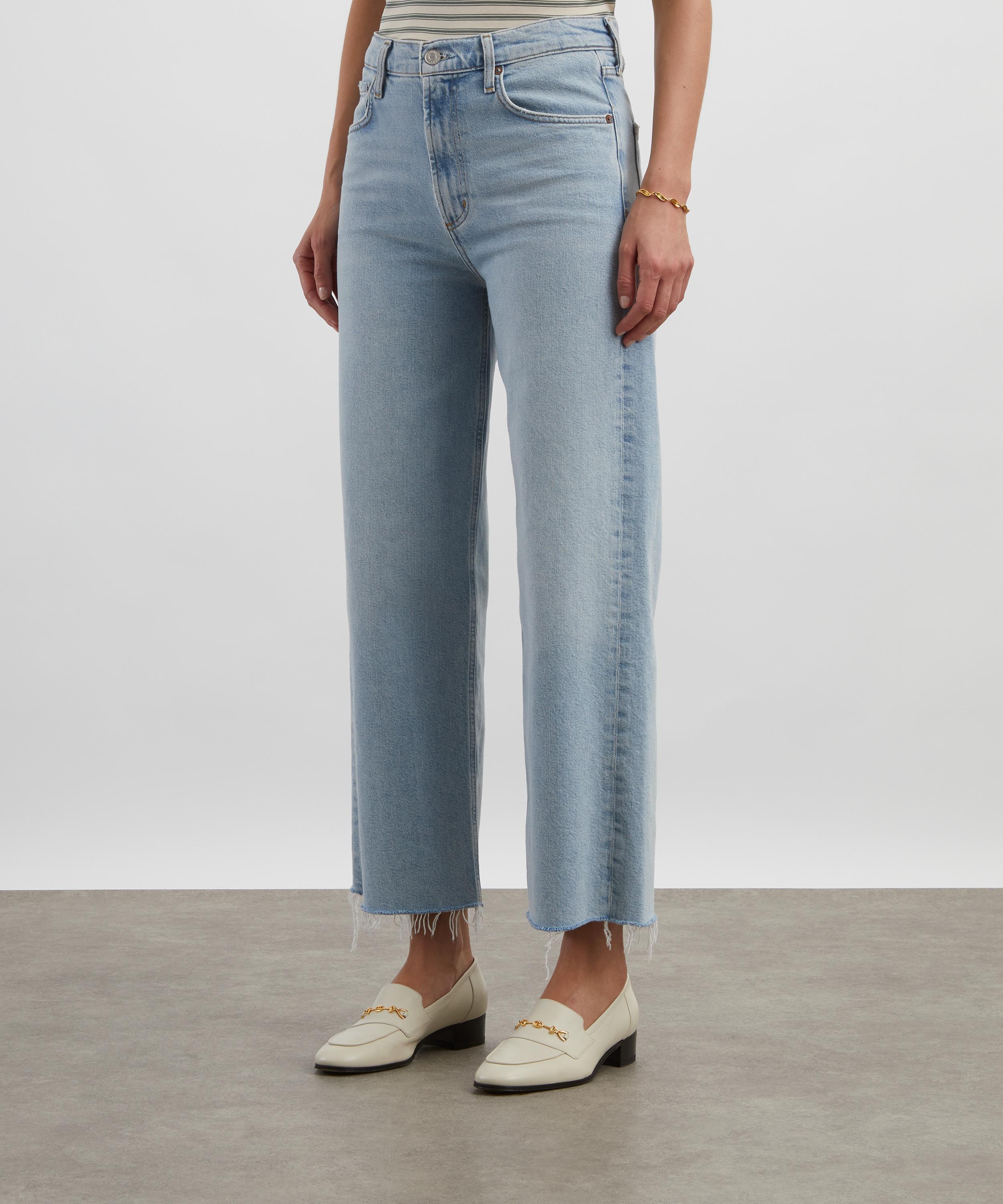 AGOLDE - Ren Stretch Cropped Wide-Leg Jeans in Beam image number 2