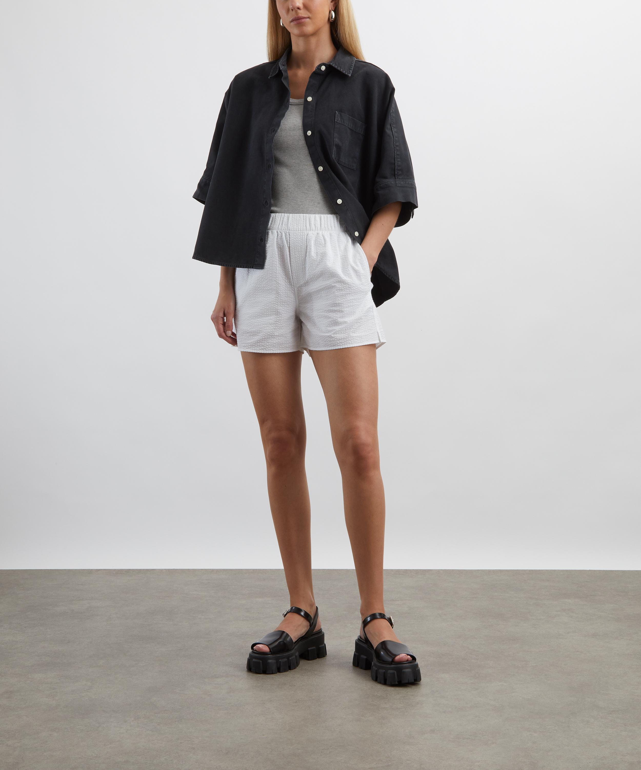 Citizens of Humanity - Claire Origami Washed Black Shirt  image number 1