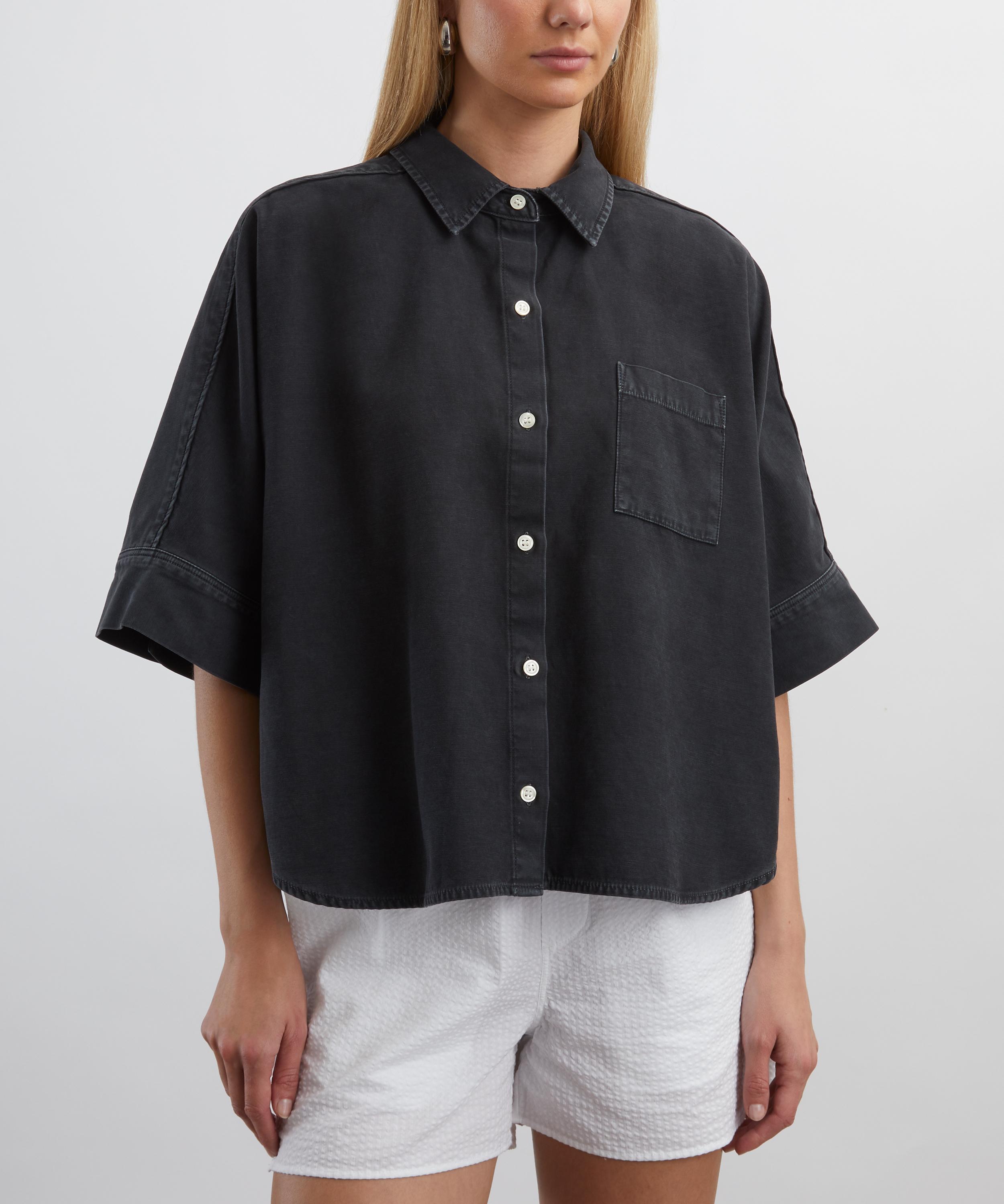 Citizens of Humanity - Claire Origami Washed Black Shirt  image number 2