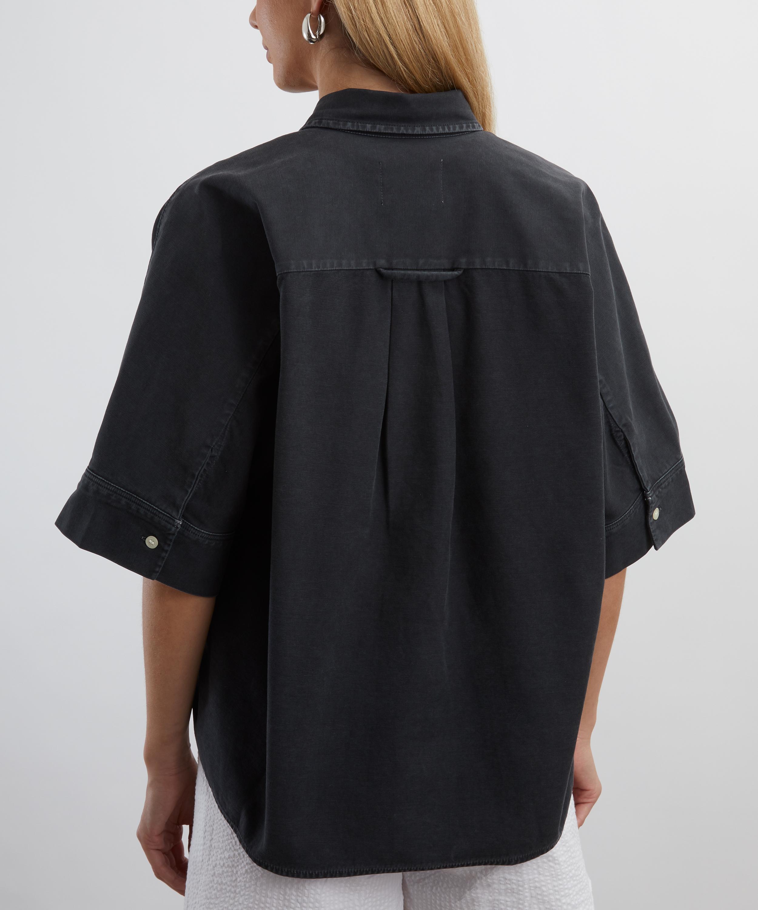 Citizens of Humanity - Claire Origami Washed Black Shirt  image number 3
