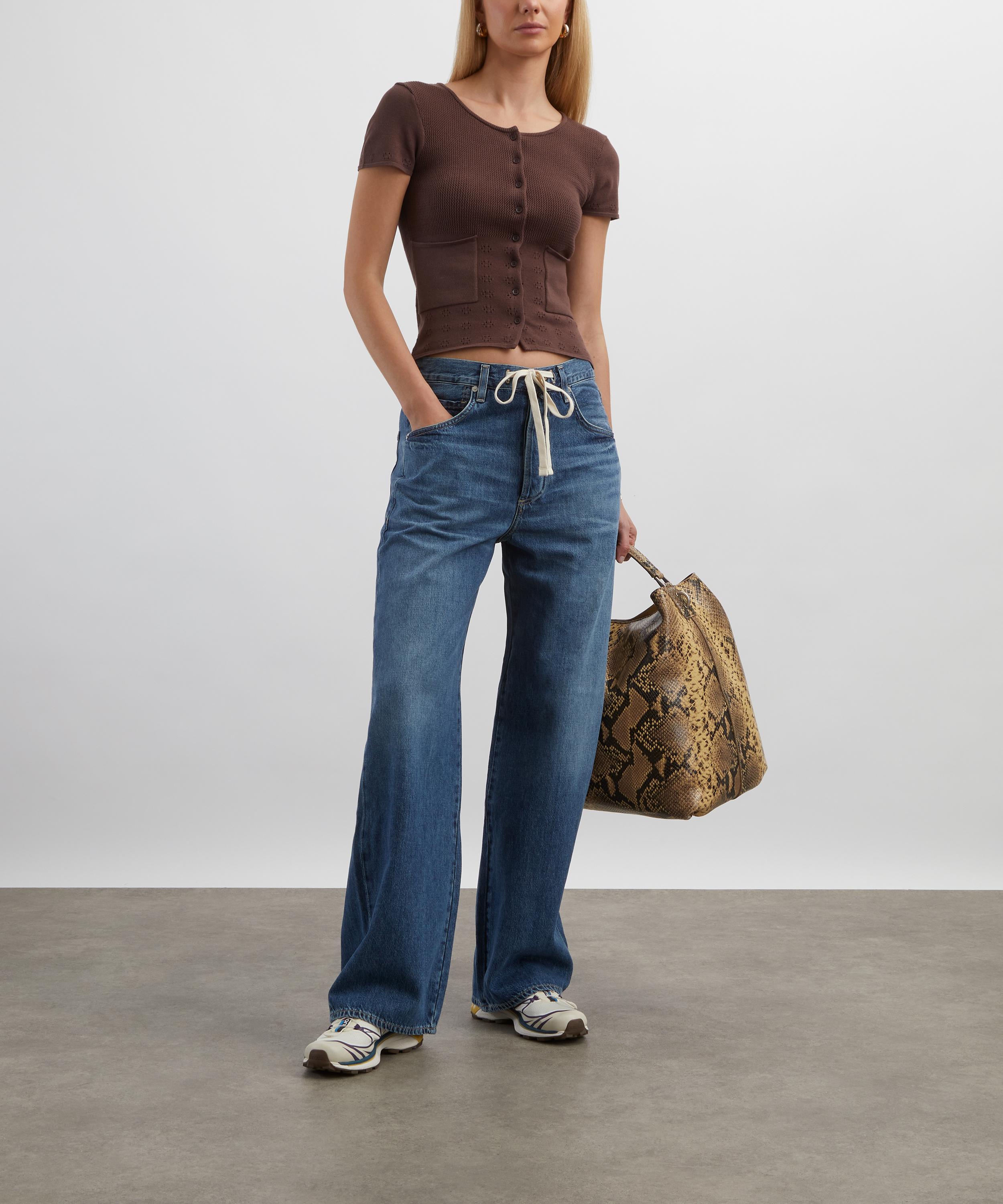 Citizens of Humanity - Brynn Drawstring Denim Trousers in Atlantis image number 1