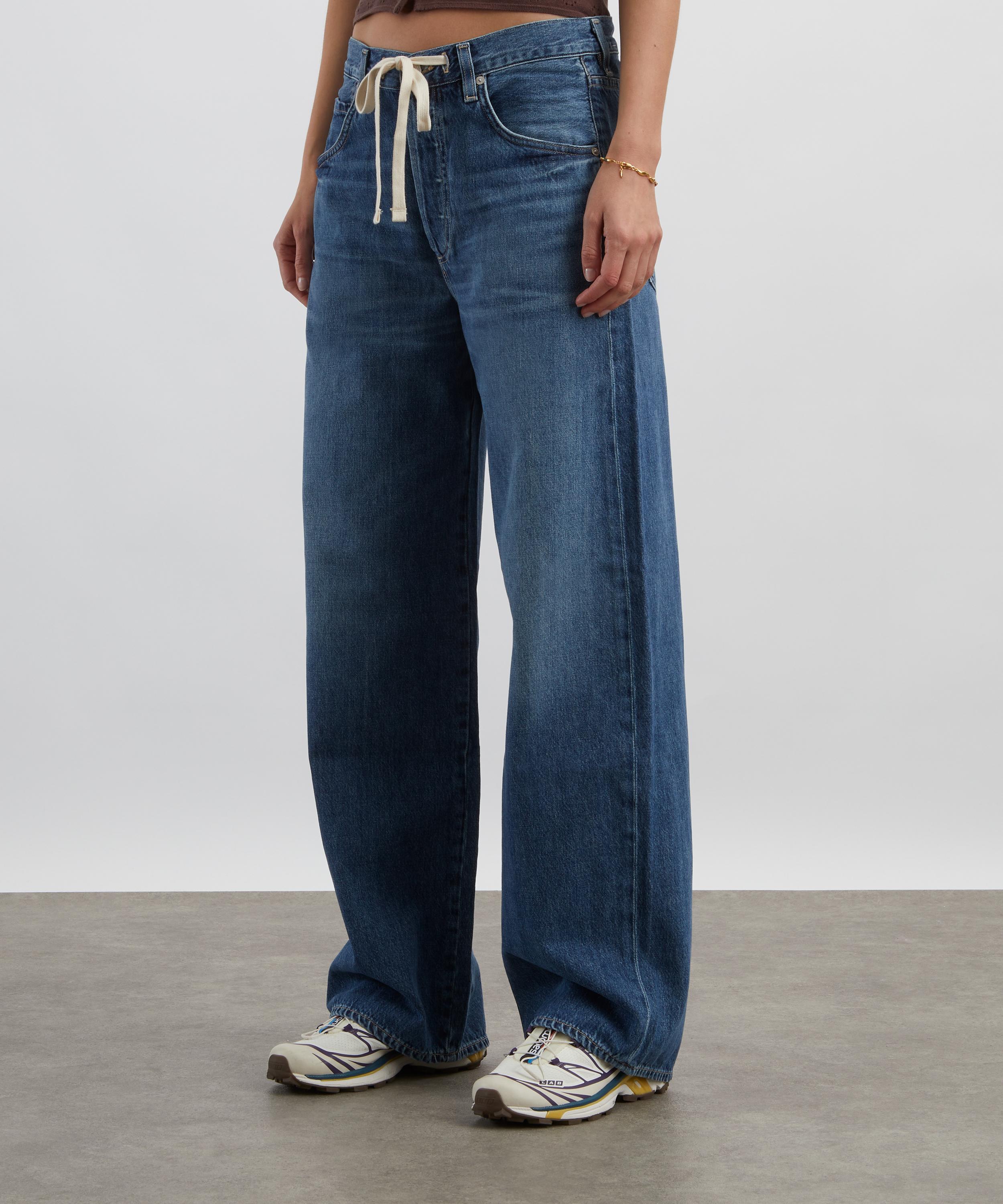 Citizens of Humanity - Brynn Drawstring Denim Trousers in Atlantis image number 2