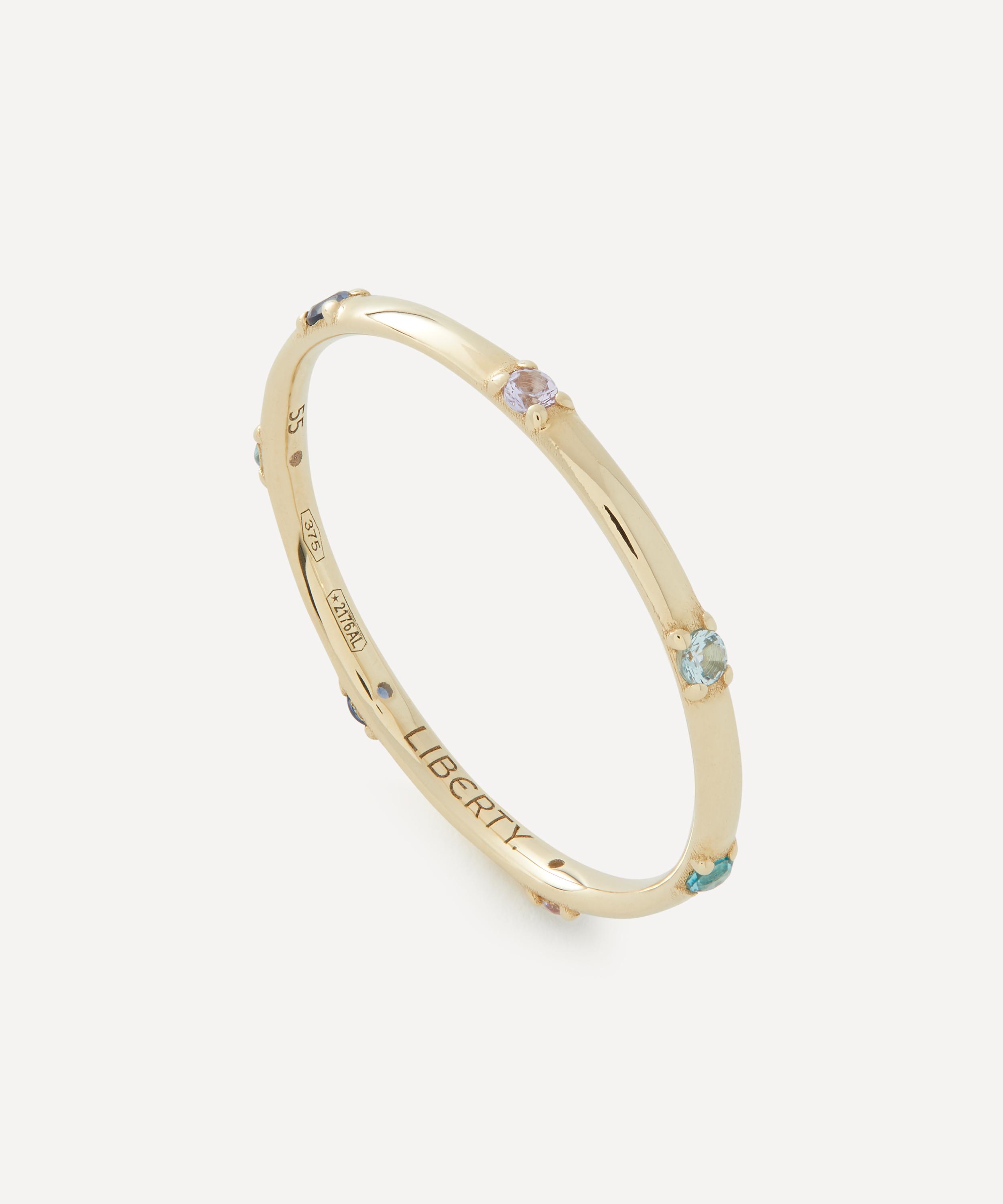 Liberty - 9ct Gold Constellation Lab-Grown Multicoloured Stone Ring