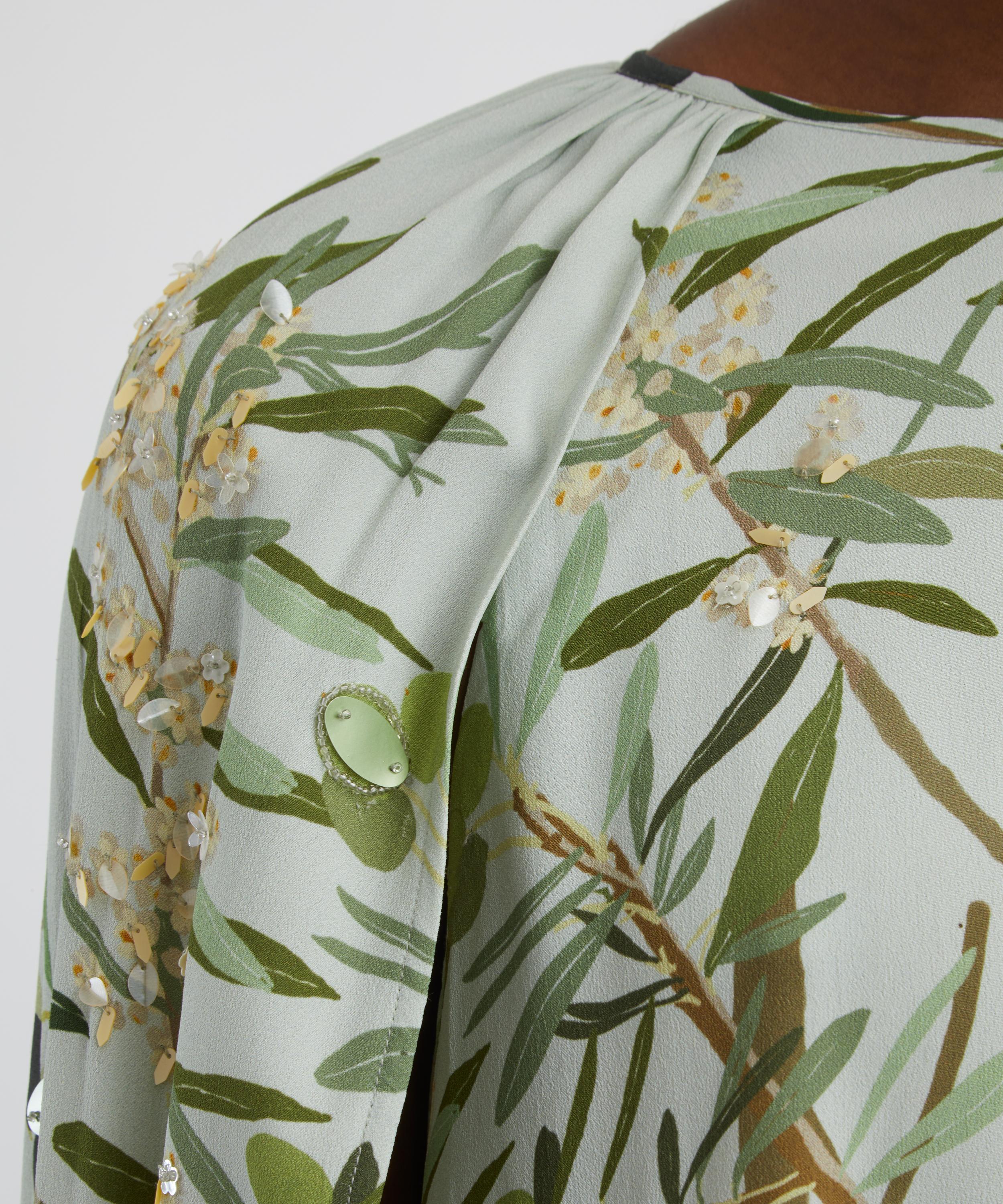 Bernadette - Olive Tree Minnie Embroidered Dress image number 4