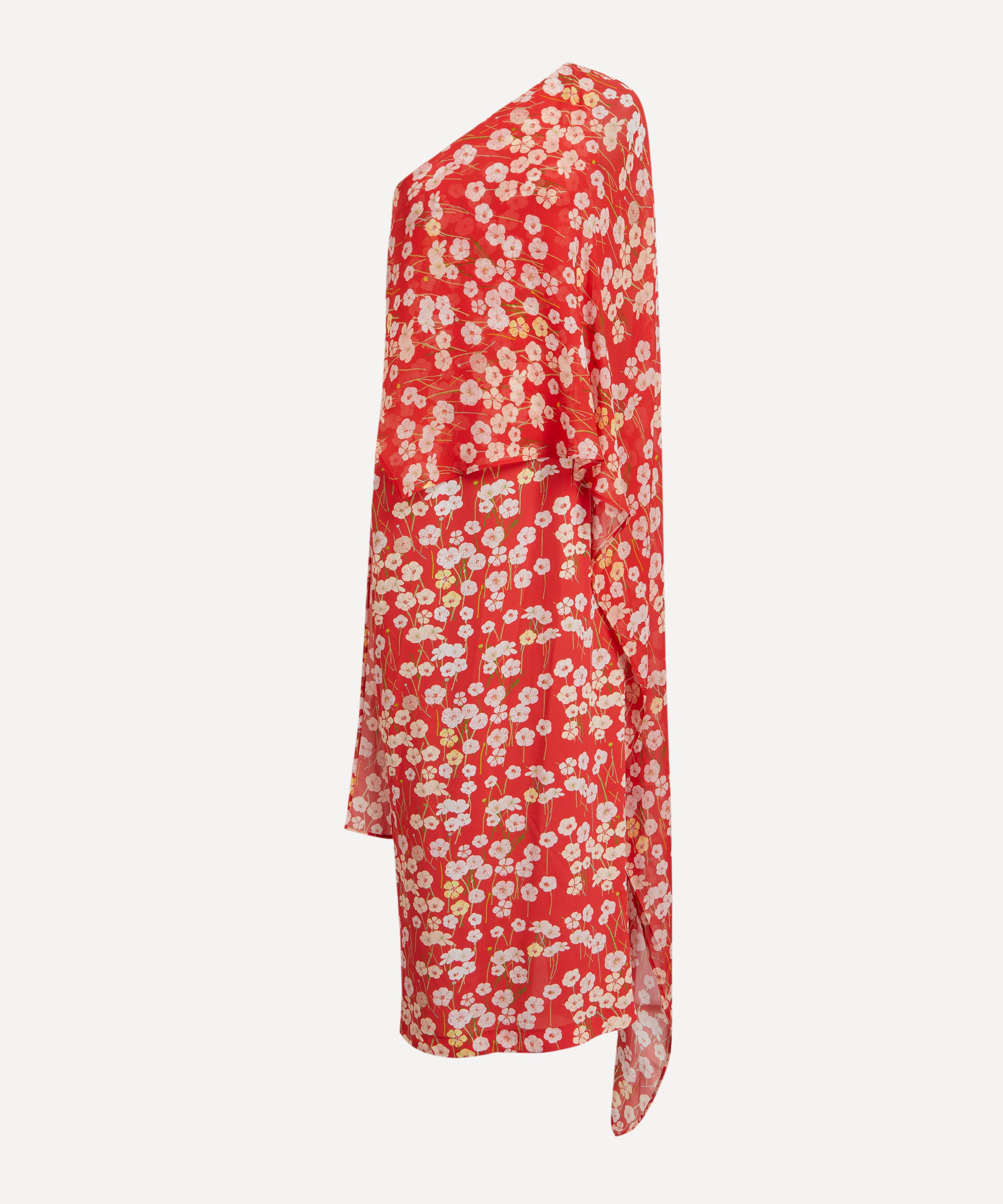 Bernadette - Nick Red Buttercups Off-The-Shoulder Dress image number 0