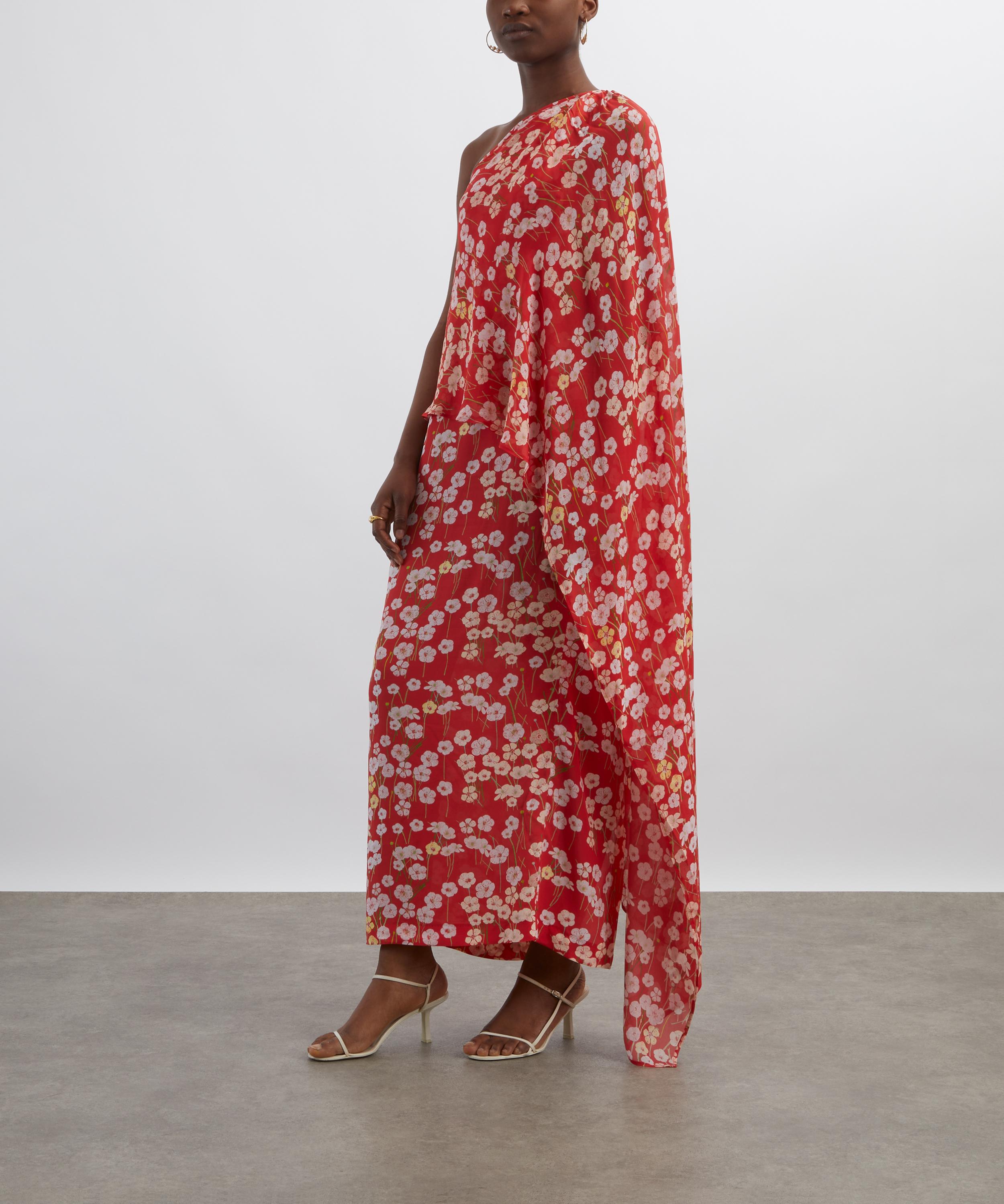 Bernadette - Nick Red Buttercups Off-The-Shoulder Dress image number 2