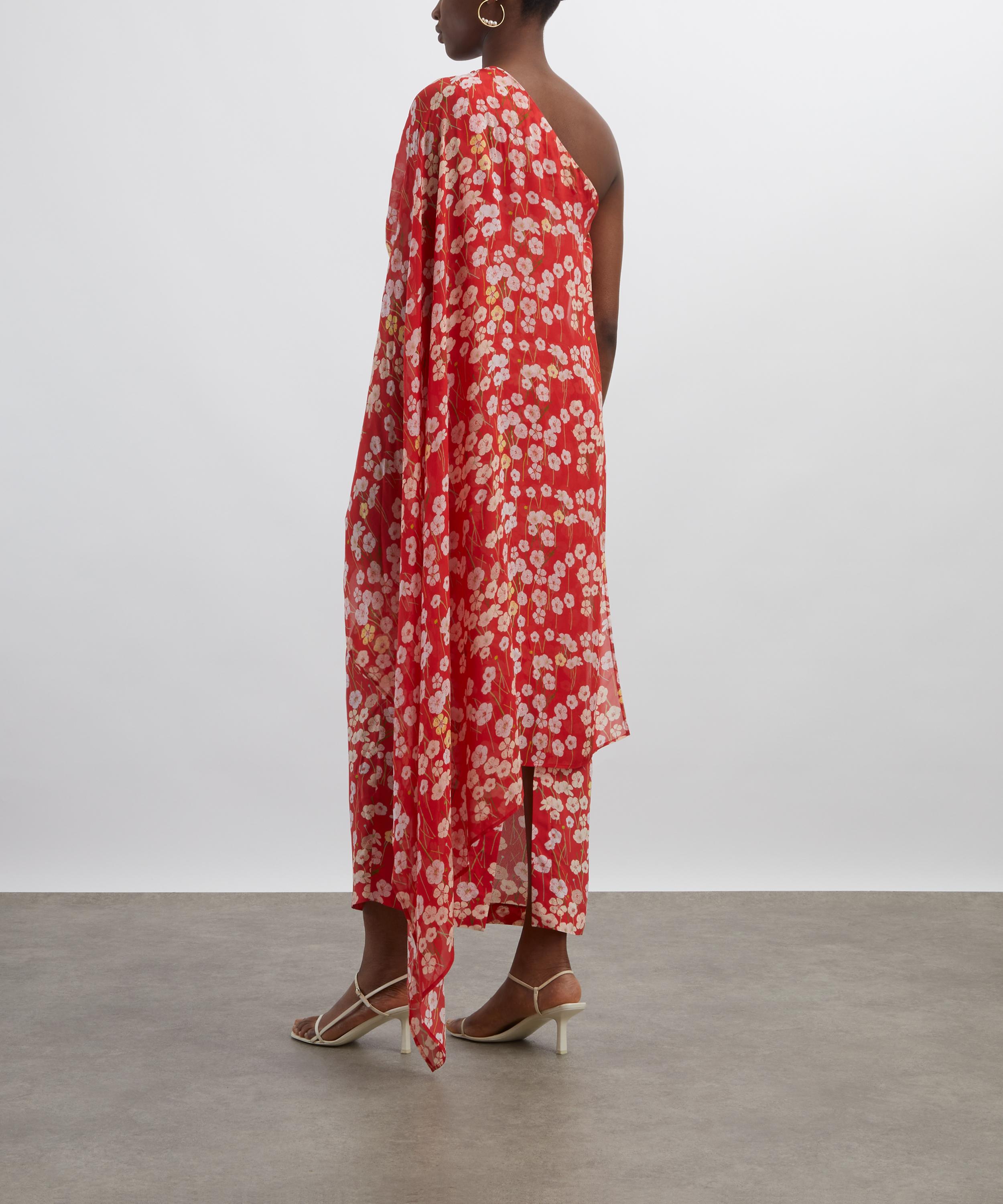 Bernadette - Nick Red Buttercups Off-The-Shoulder Dress image number 3