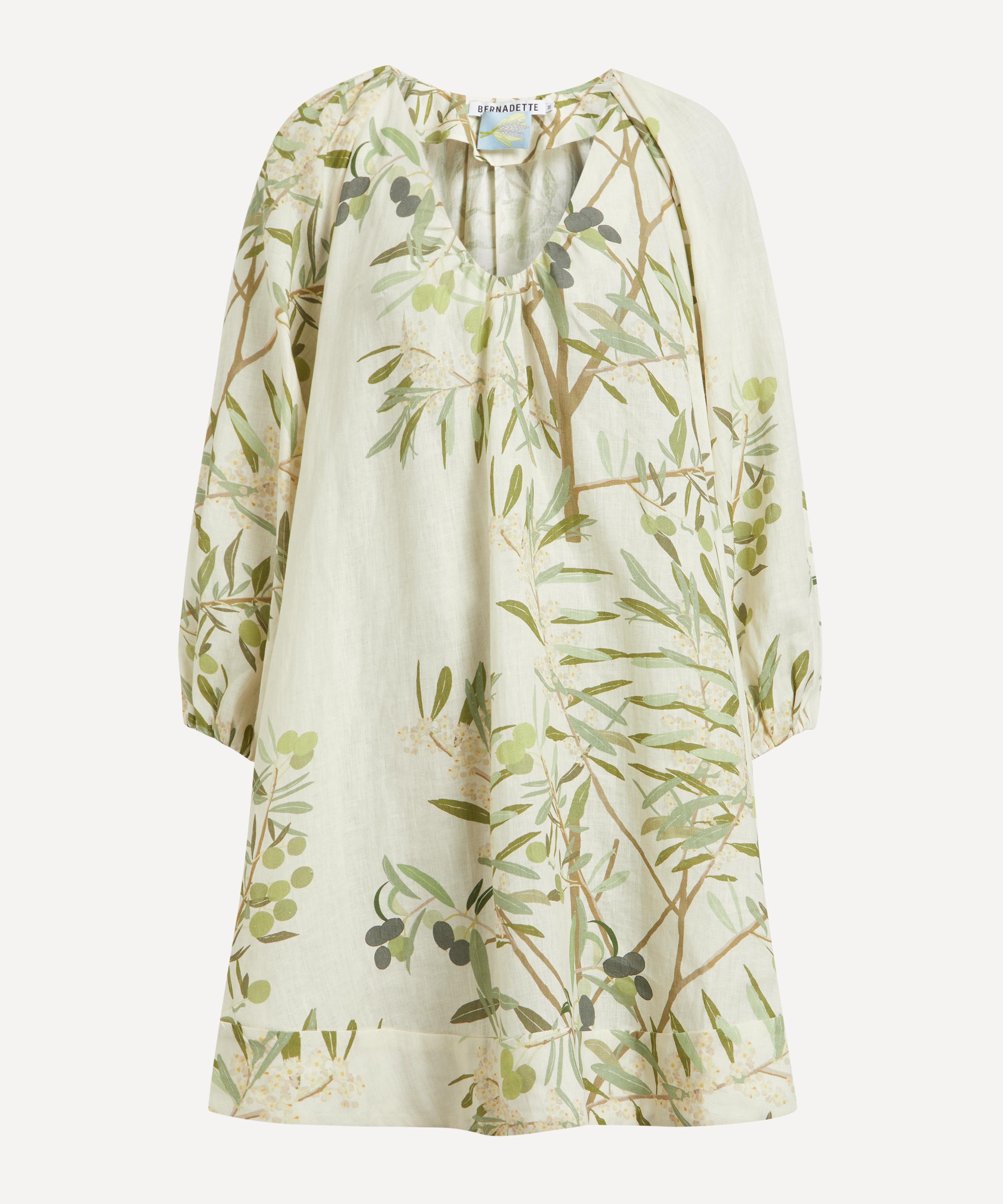 Bernadette - Olive Tree Short Georgette Dress image number 0