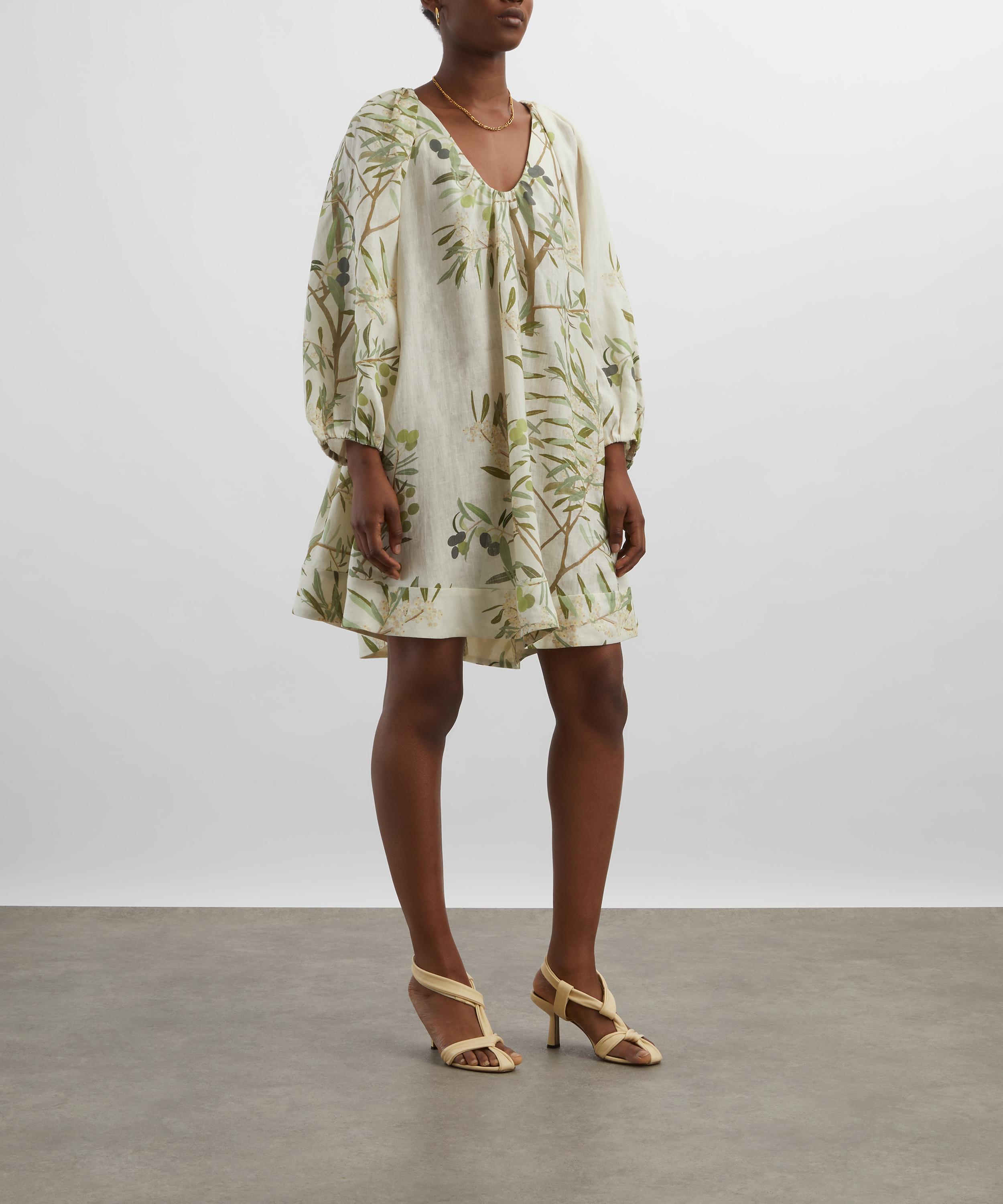 Bernadette - Olive Tree Short Georgette Dress image number 2
