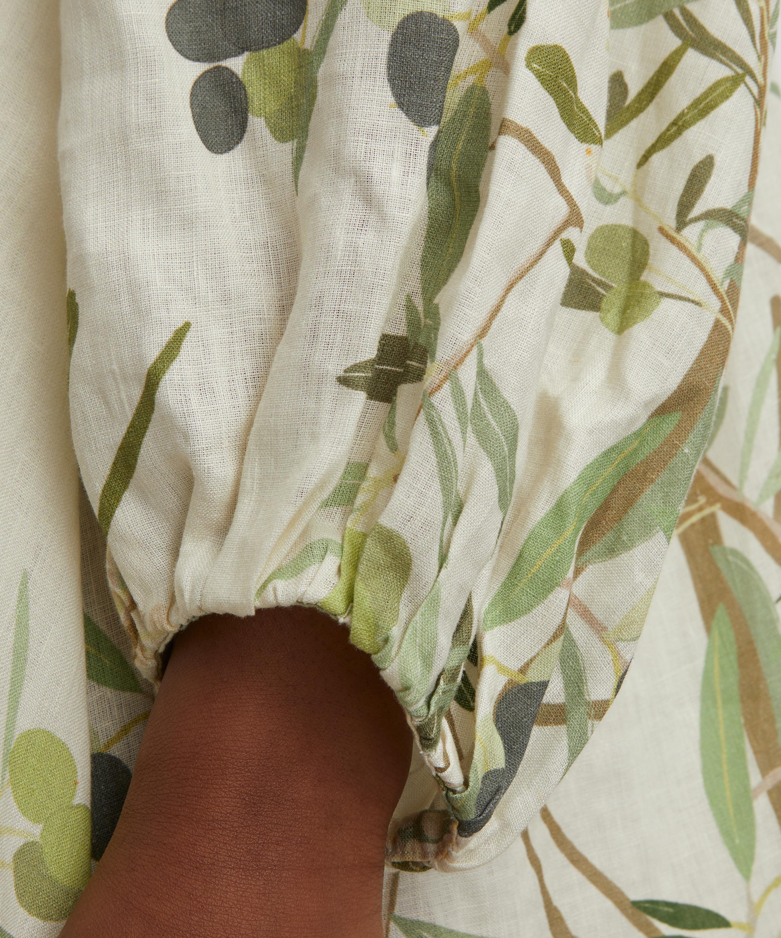 Bernadette - Olive Tree Short Georgette Dress image number 4