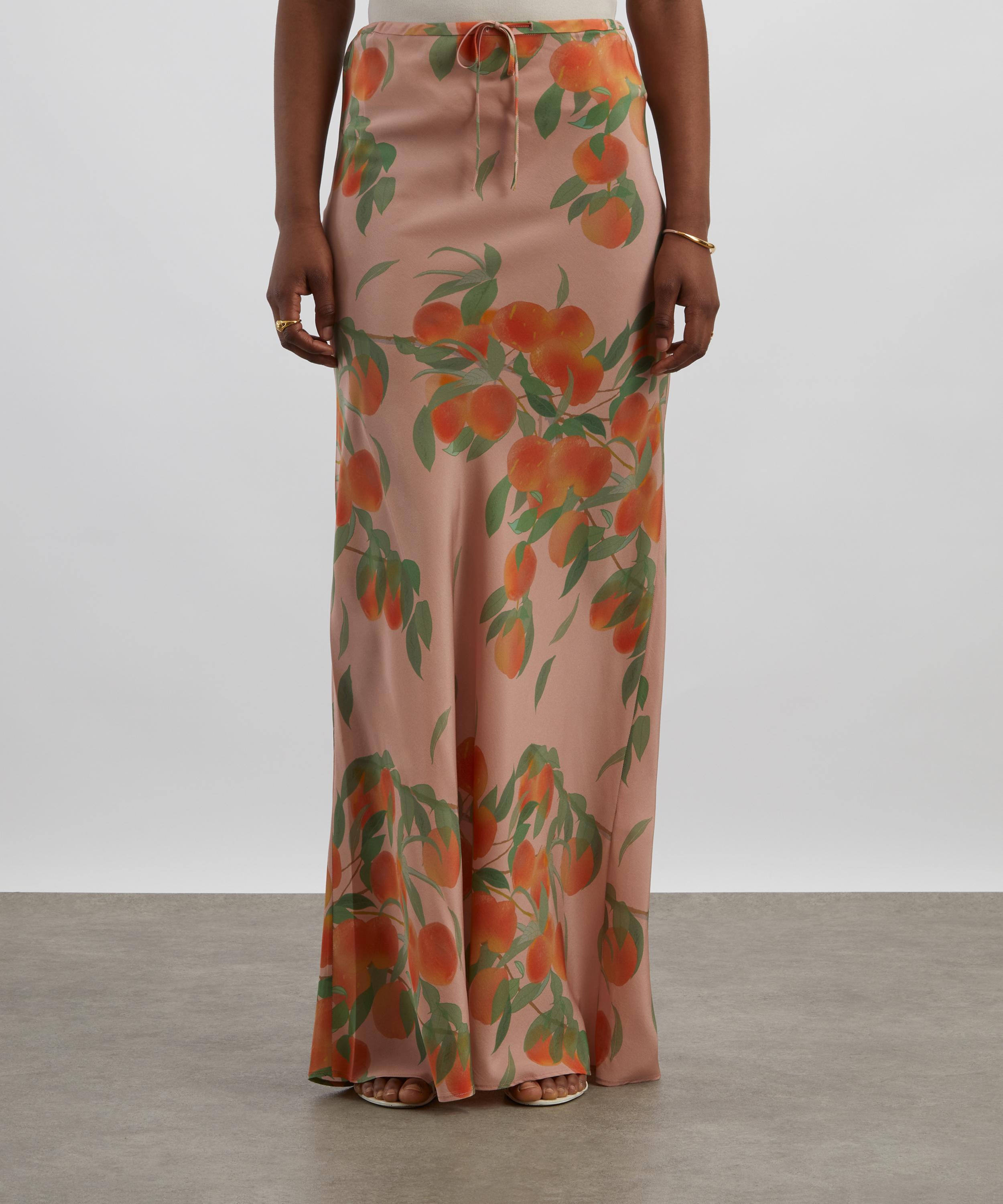 Bernadette - Peachtree Emily Silk Maxi Skirt image number 2