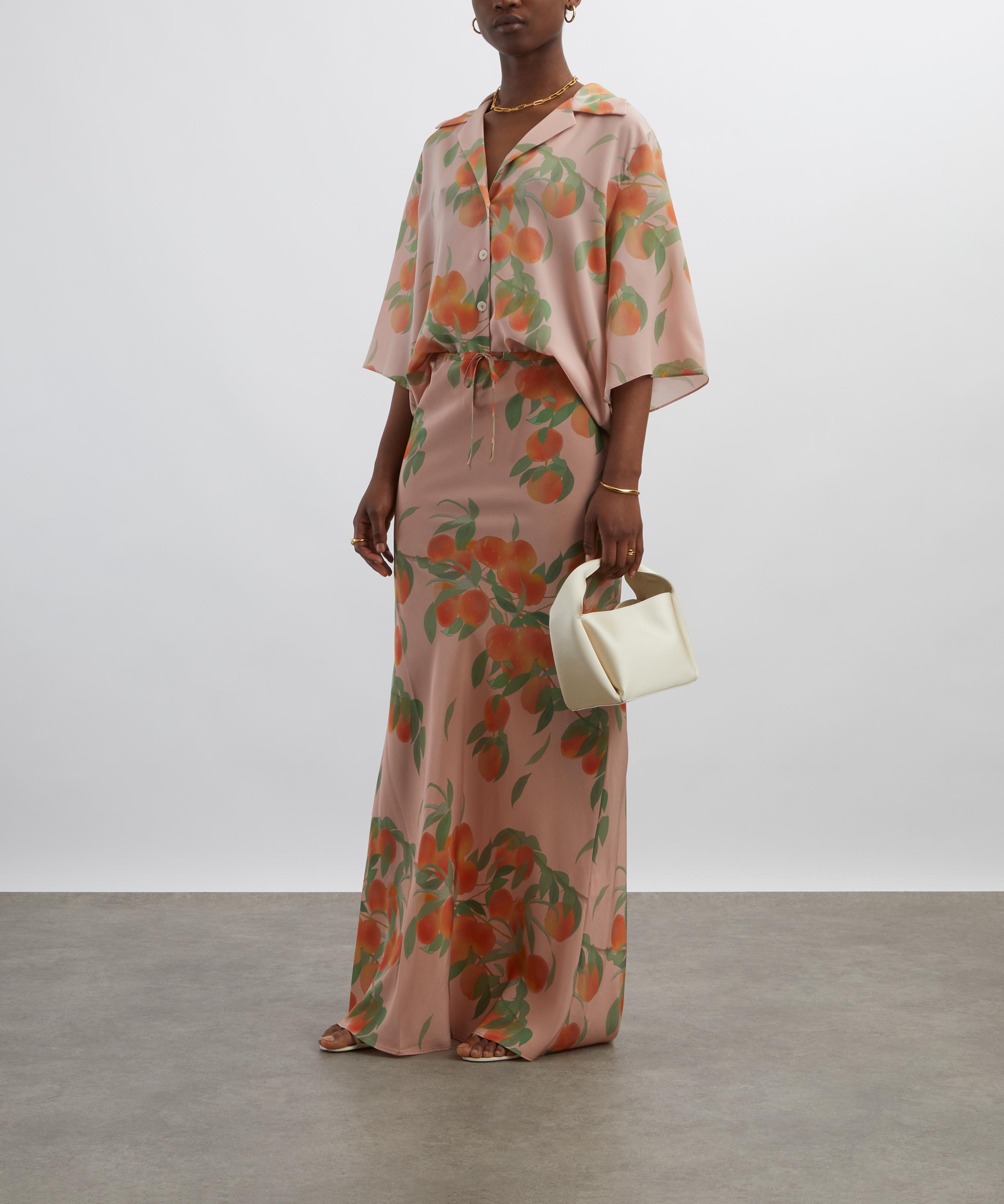 Bernadette - Peachtree Petit Beurre Silk Shirt image number 1
