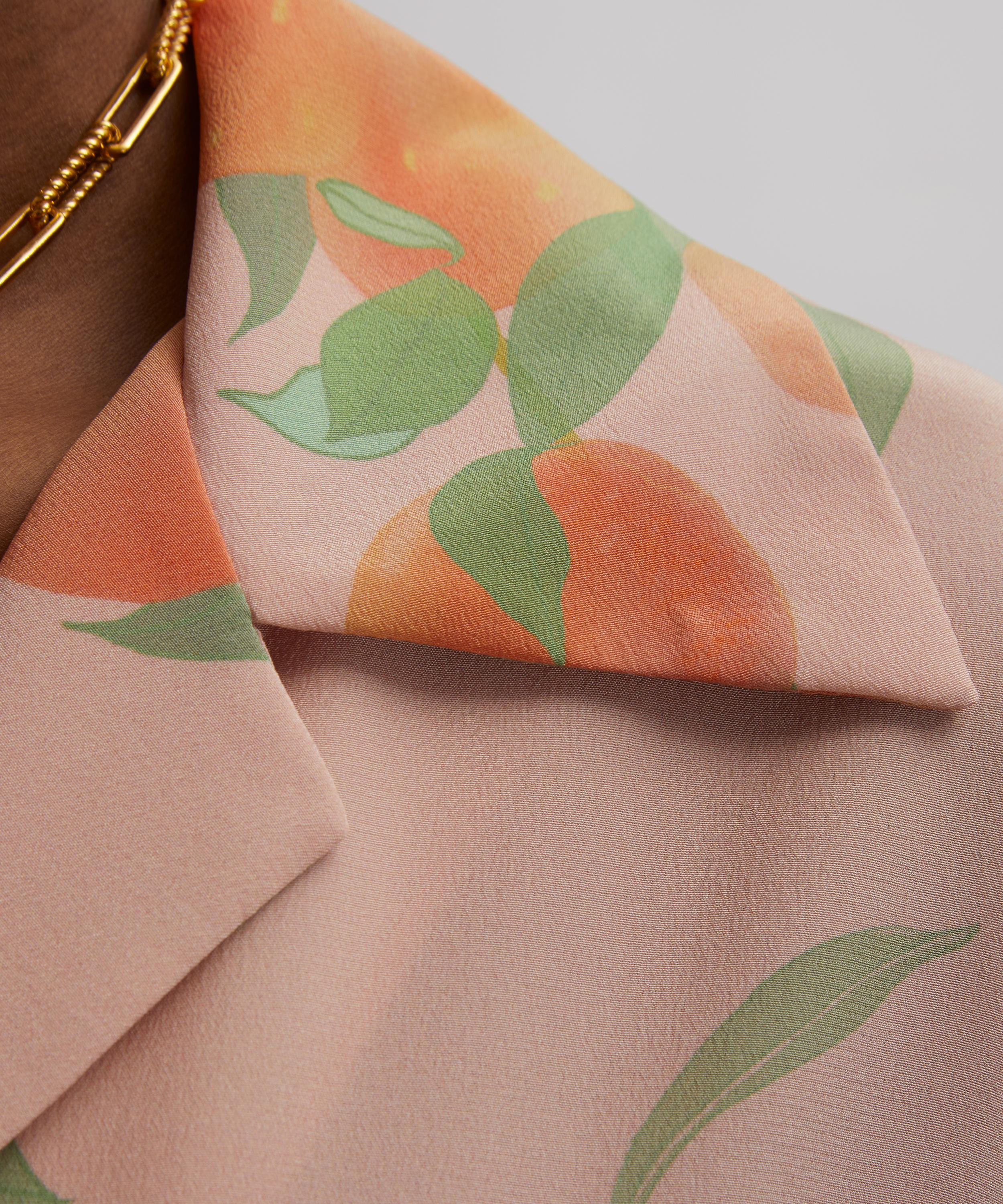 Bernadette - Peachtree Petit Beurre Silk Shirt image number 4
