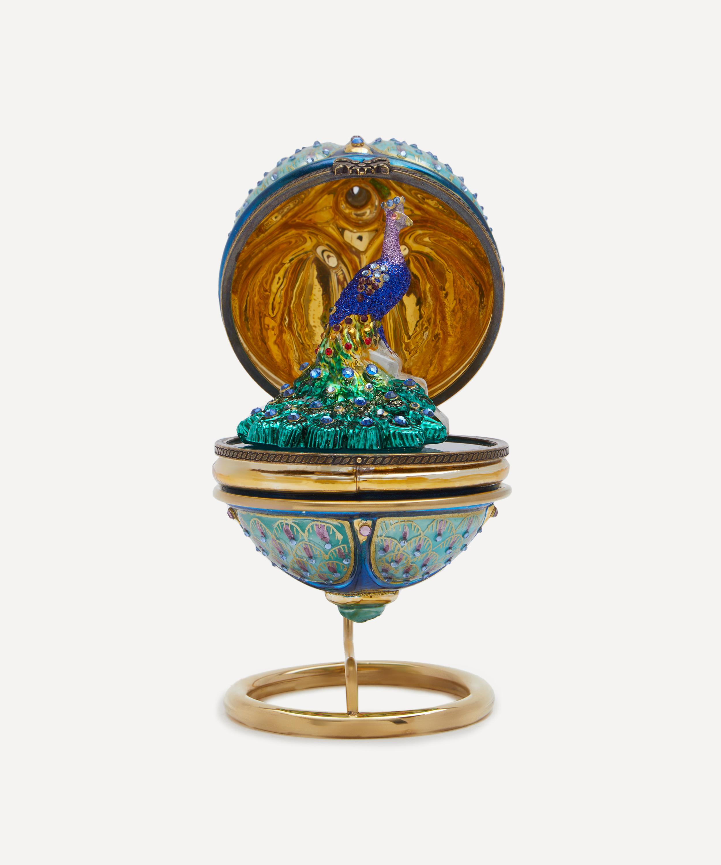 Christmas - Peacock Hinged Faberg&eacute; Egg image number 3