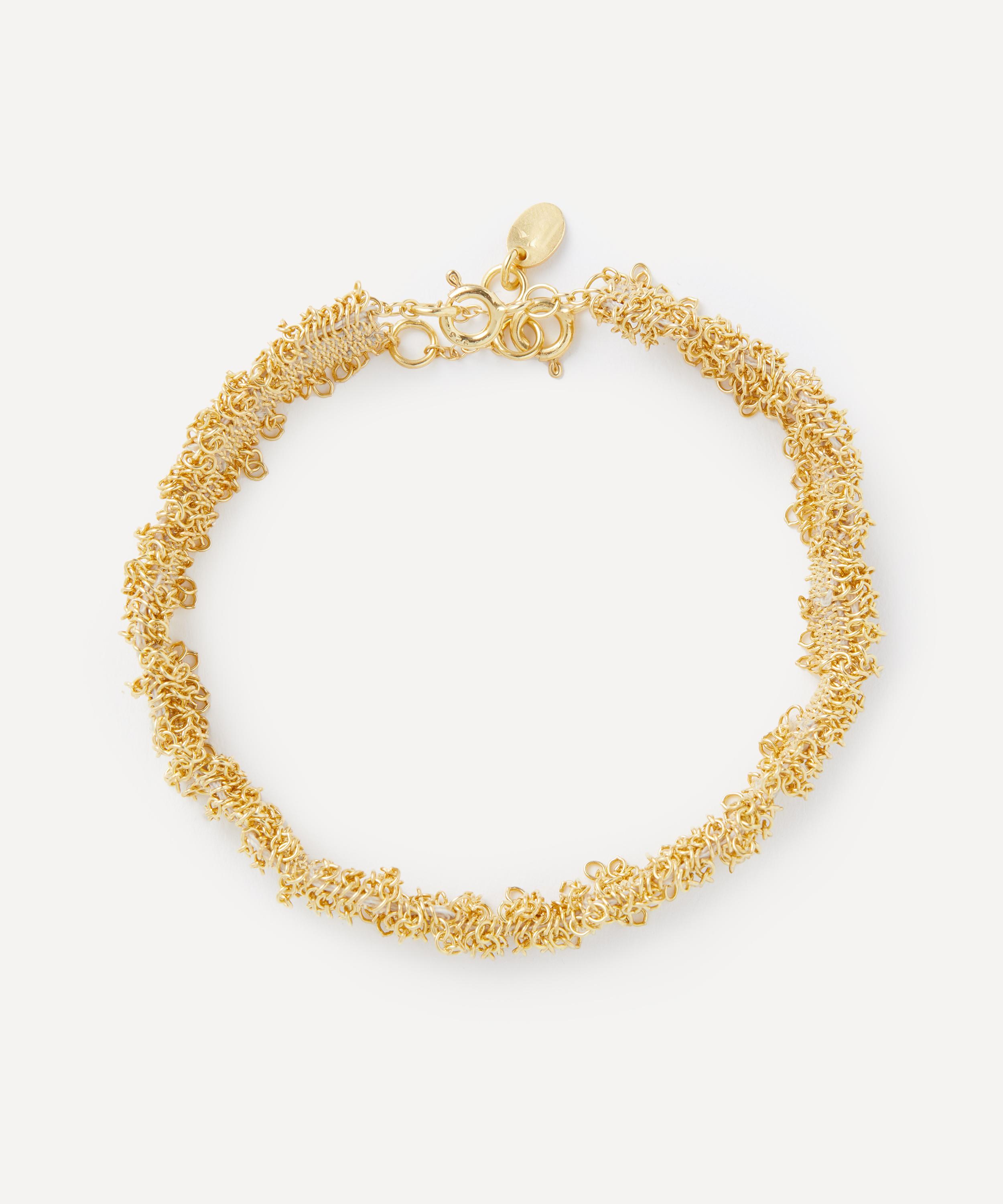 Stephanie Schneider - Gold Fringe Edge Medium Chain Bracelet