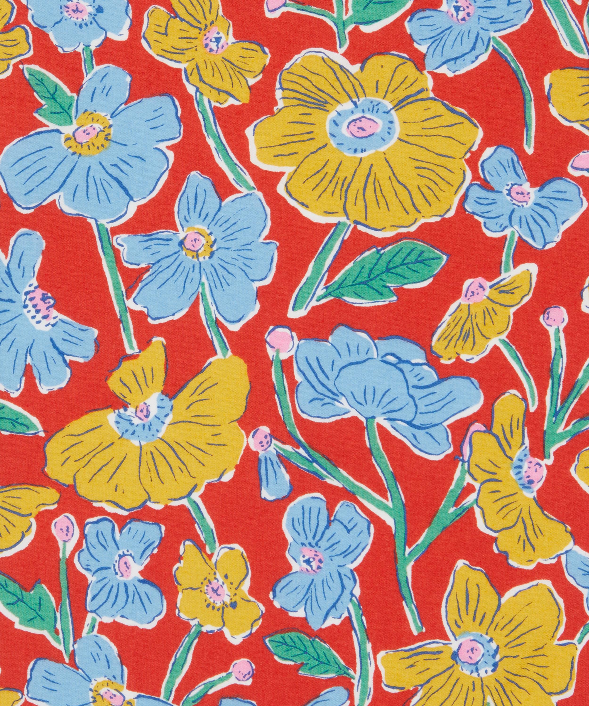 Liberty Fabrics - Louies Poppies Cotton Poplin image number 0