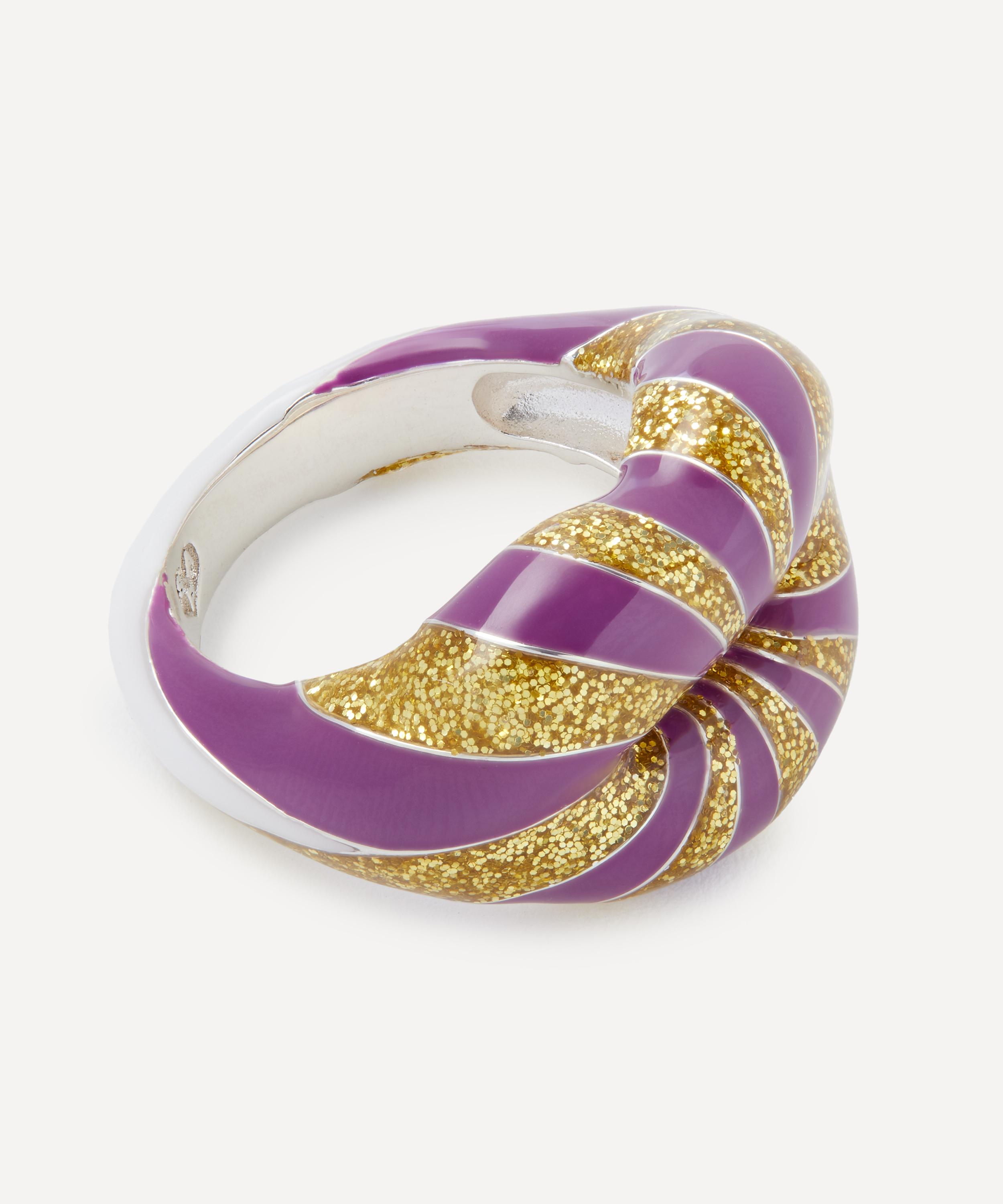 Solange Azagury-Partridge - Sterling Silver Liberty Explosion 150th Hotlips Ring image number 1