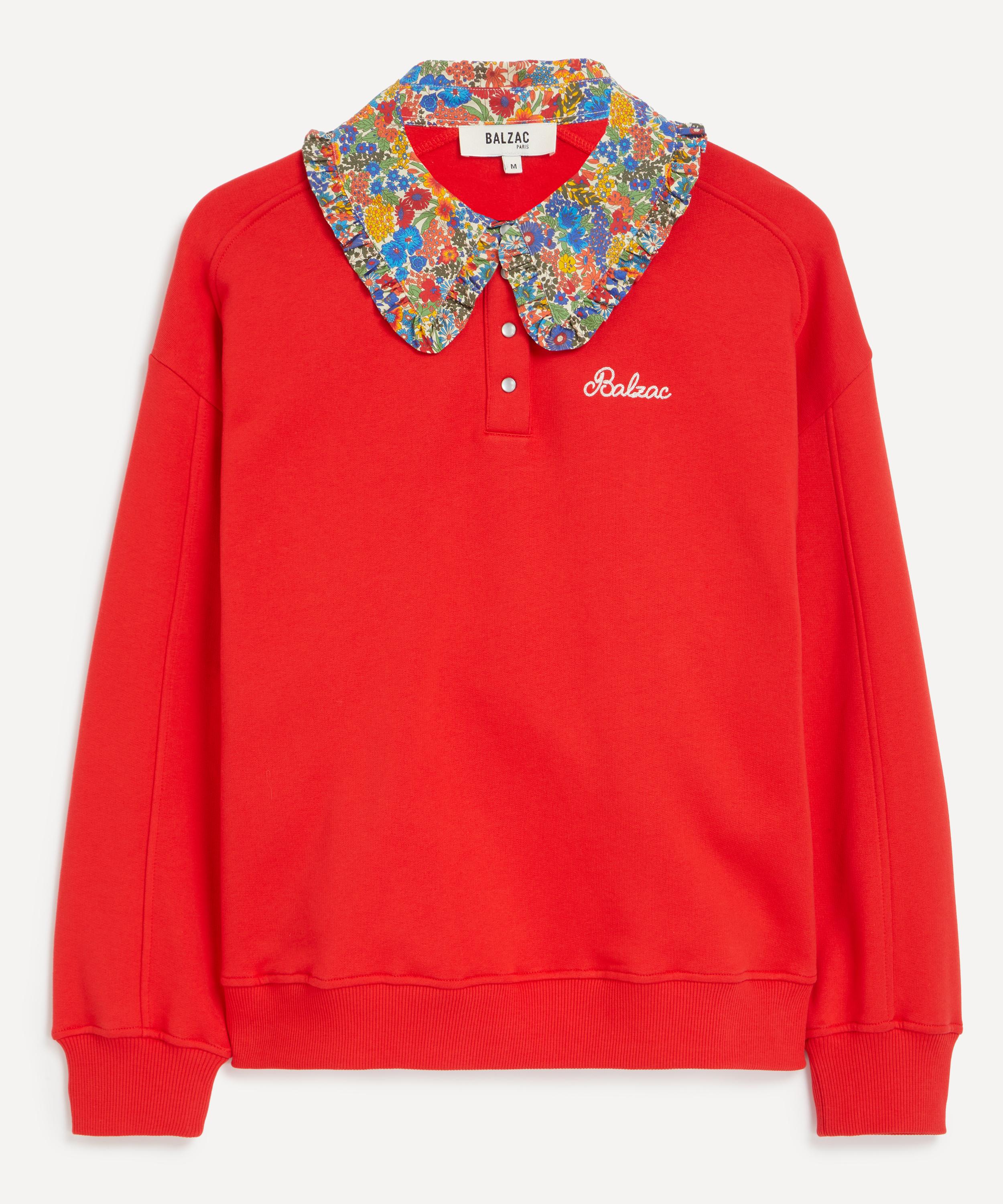 Balzac Paris - Tammy Liberty Print Collared Sweatshirt image number 0