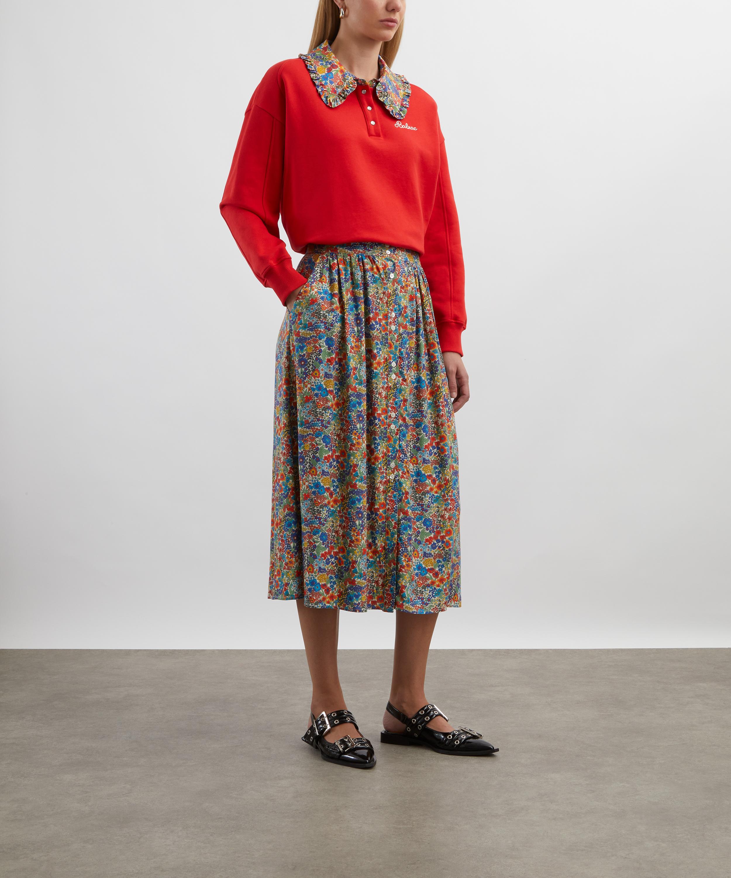 Balzac Paris - Tammy Liberty Print Collared Sweatshirt image number 1