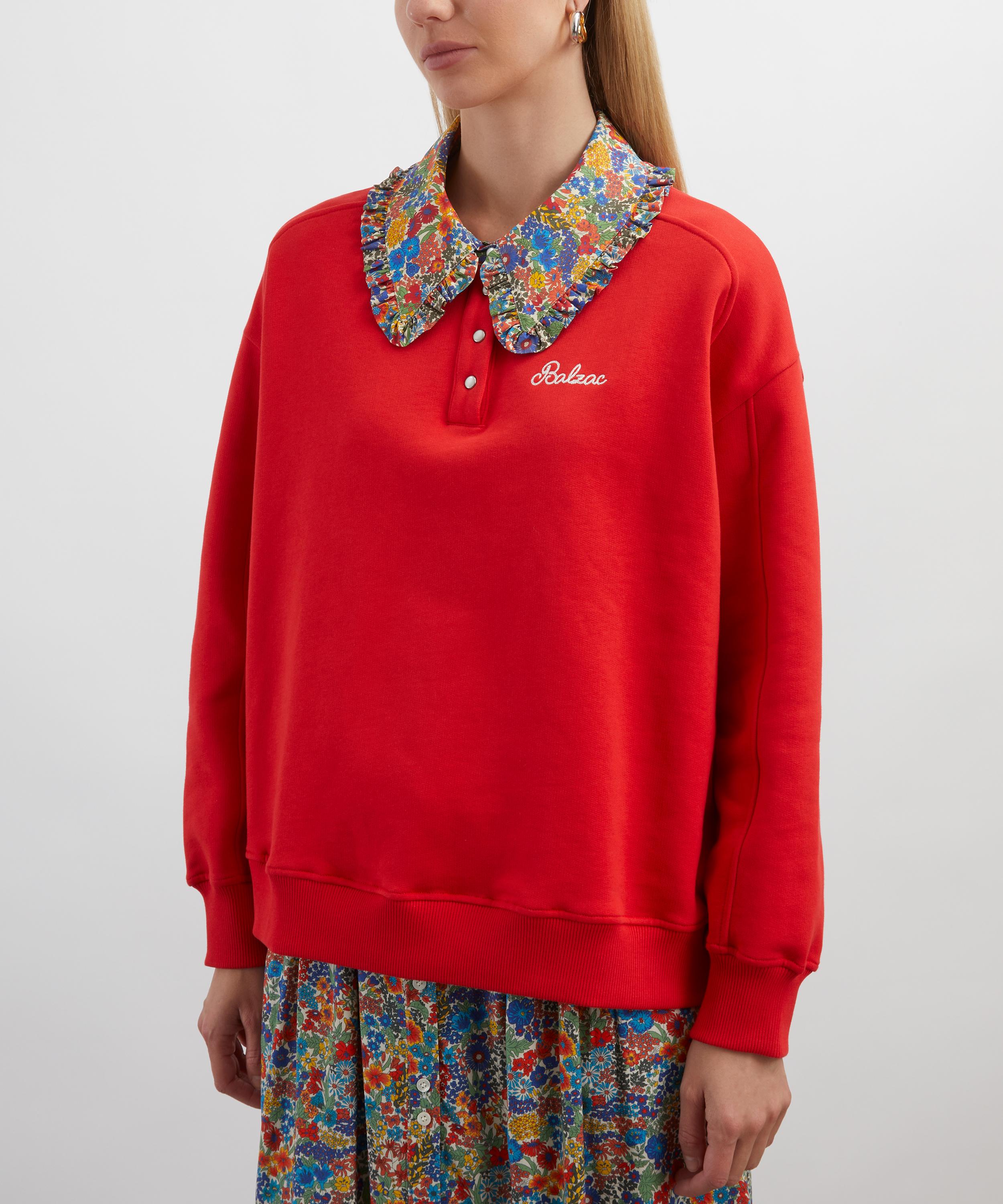 Balzac Paris - Tammy Liberty Print Collared Sweatshirt image number 2