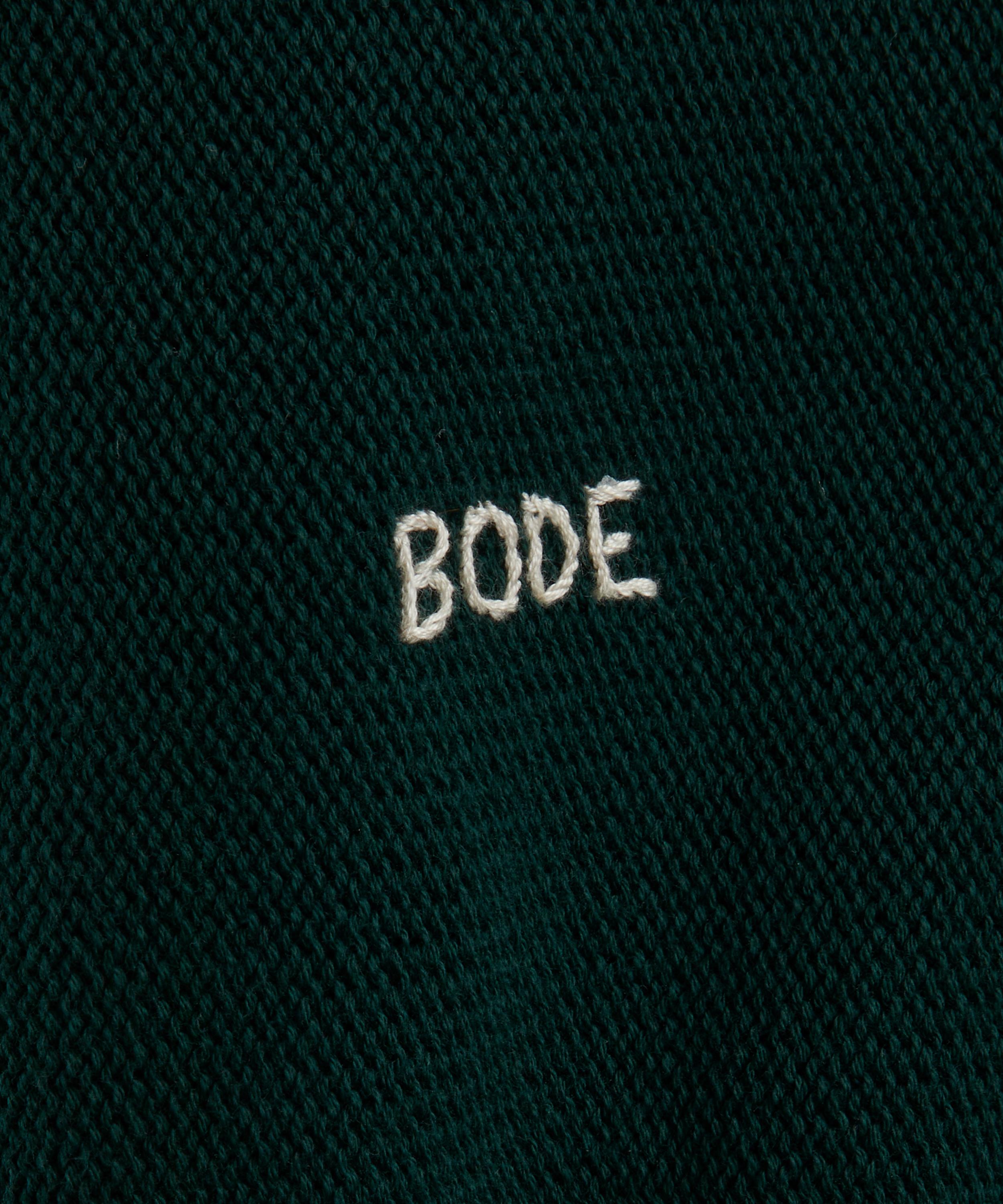 Bode - Dark Green Double-Breasted Cardigan image number 4