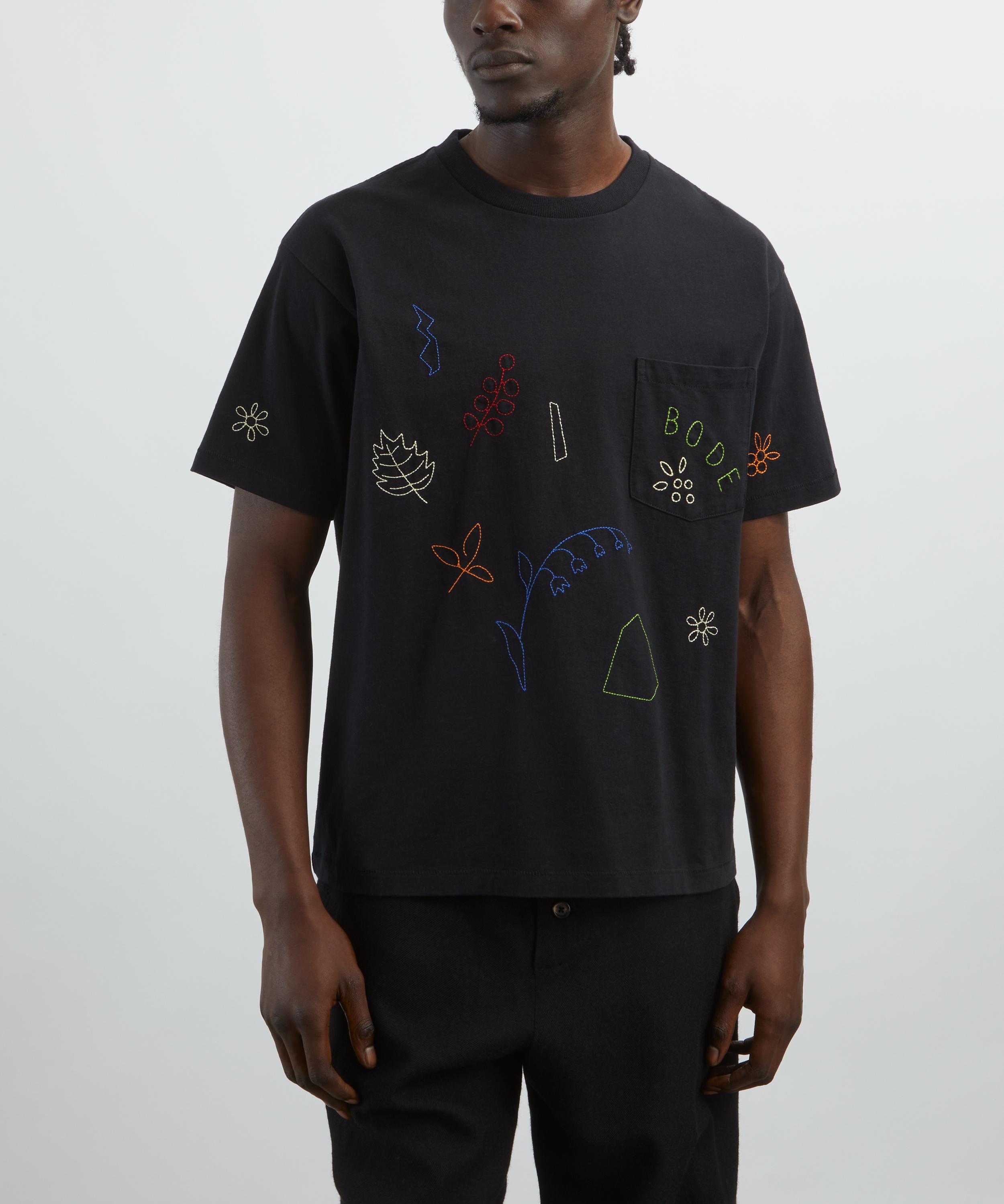 Bode - Embroidered Field Guide T-Shirt image number 2