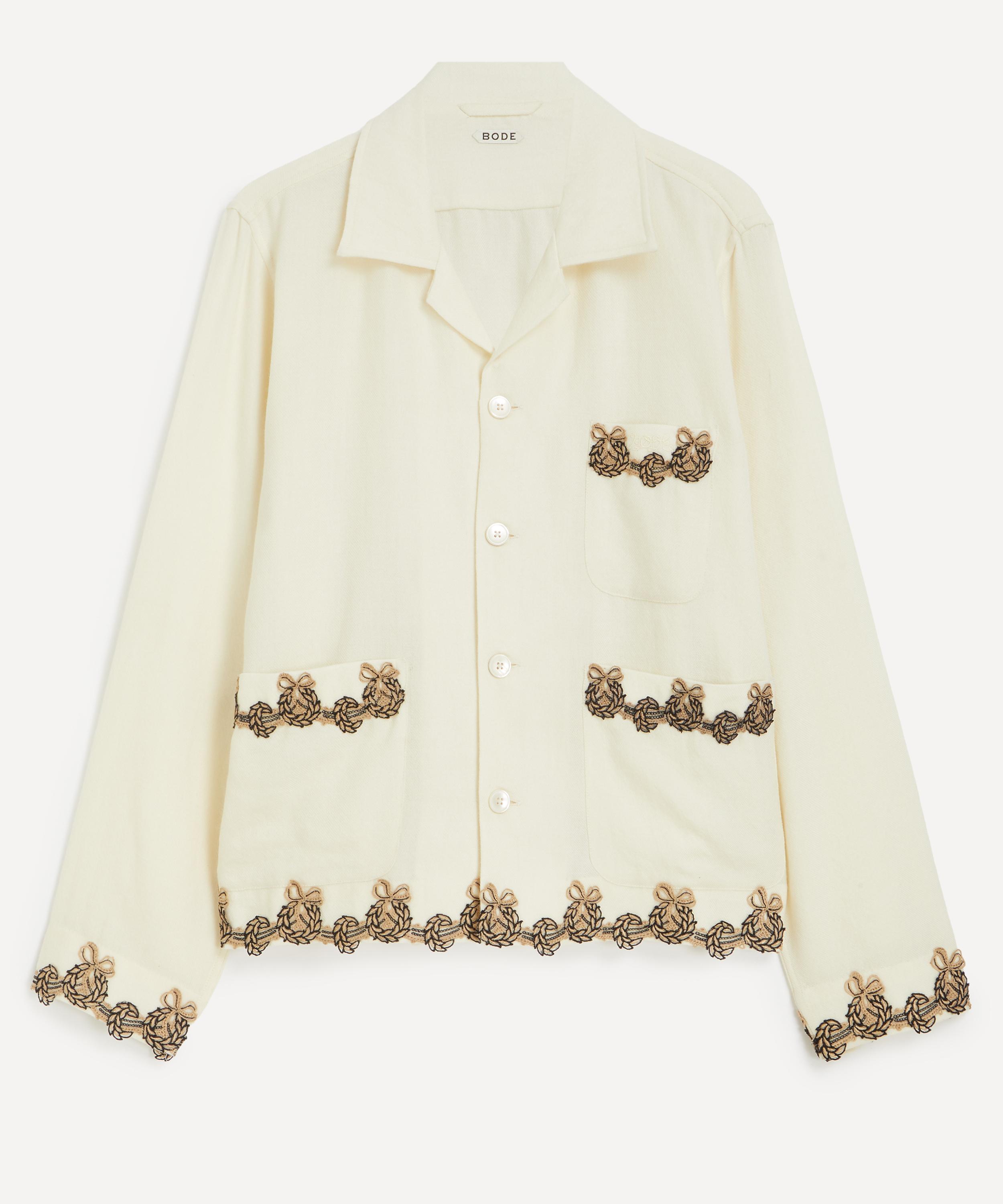 Bode - Cream Laurelist Overshirt image number 0