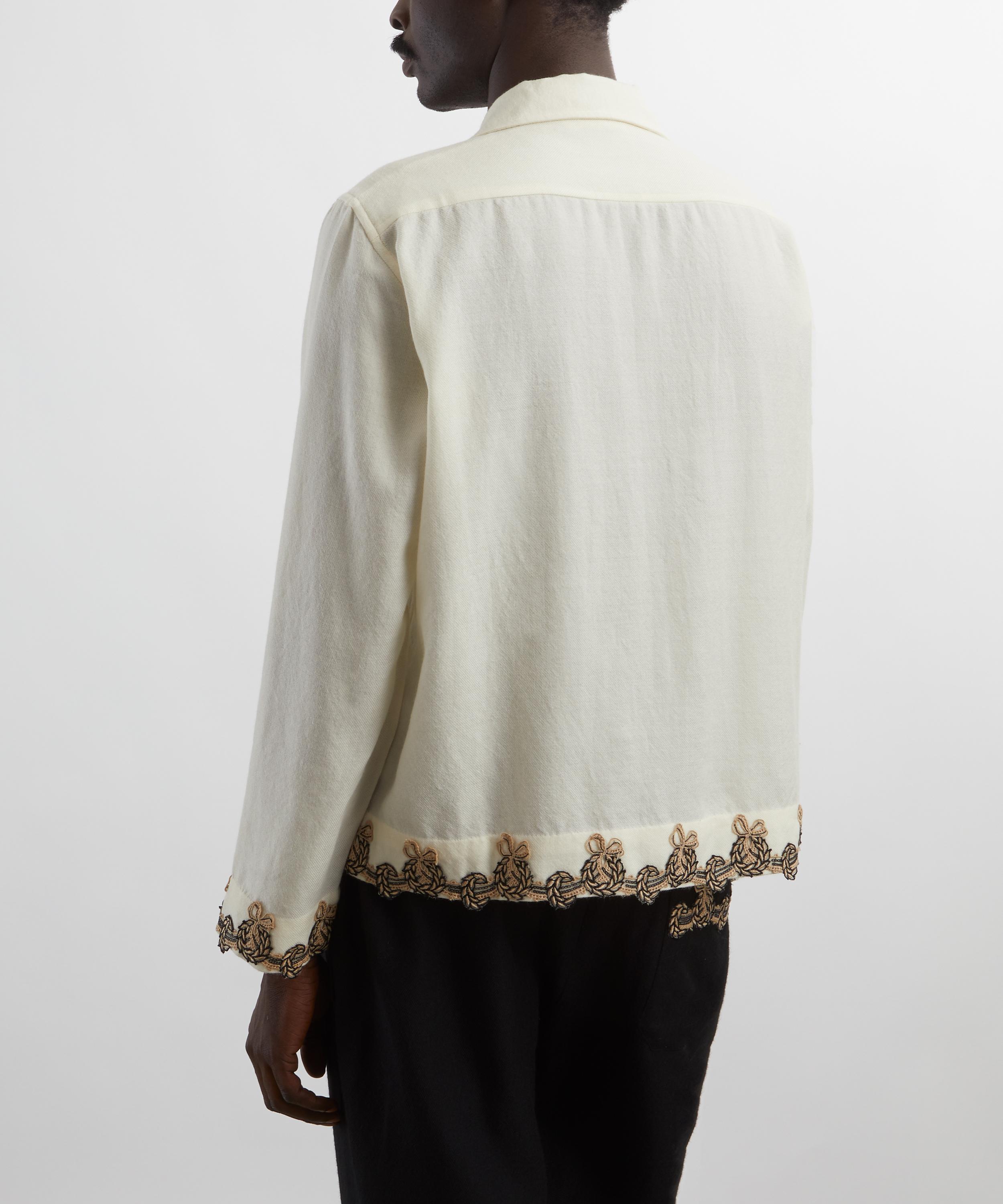 Bode - Cream Laurelist Overshirt image number 3