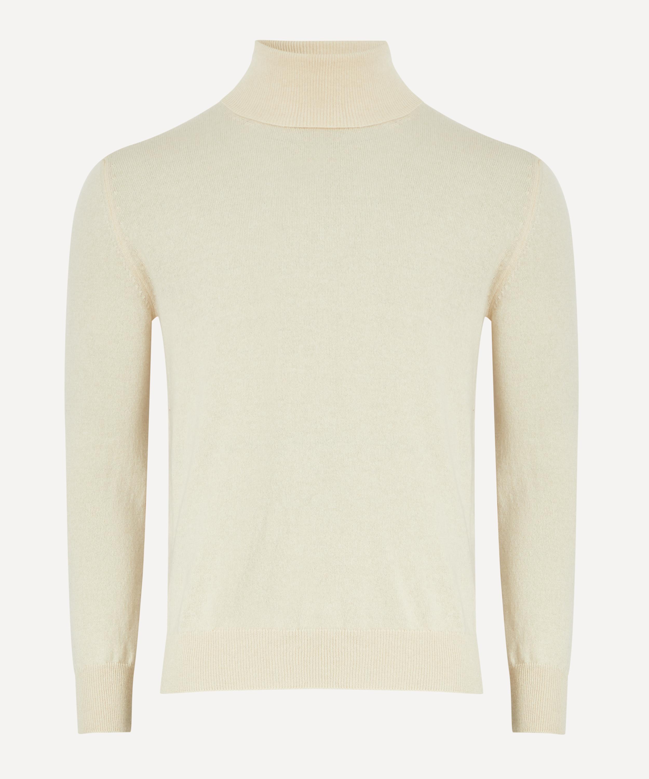 Husbands - Cream Cashmere Turtleneck Jumper image number 0
