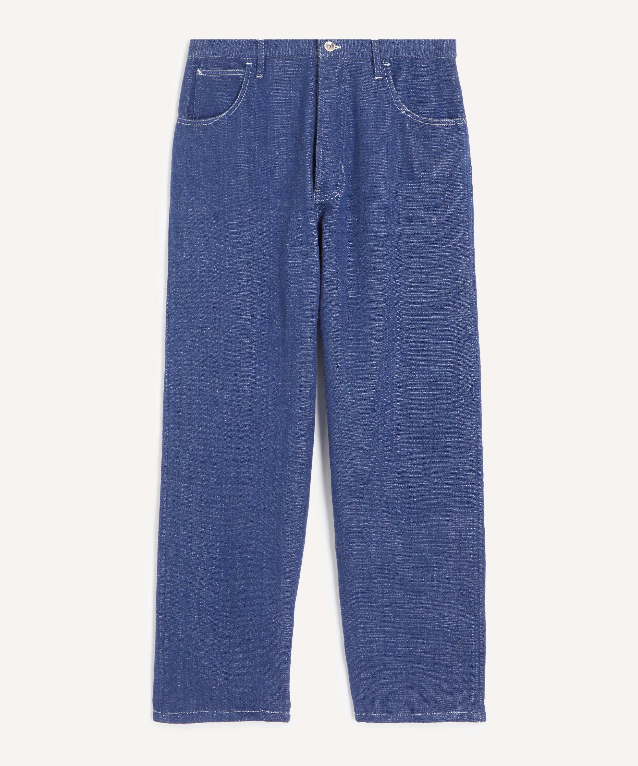 STORY mfg. - Poetry Dark Denim Wide-Leg Jeans image number 0