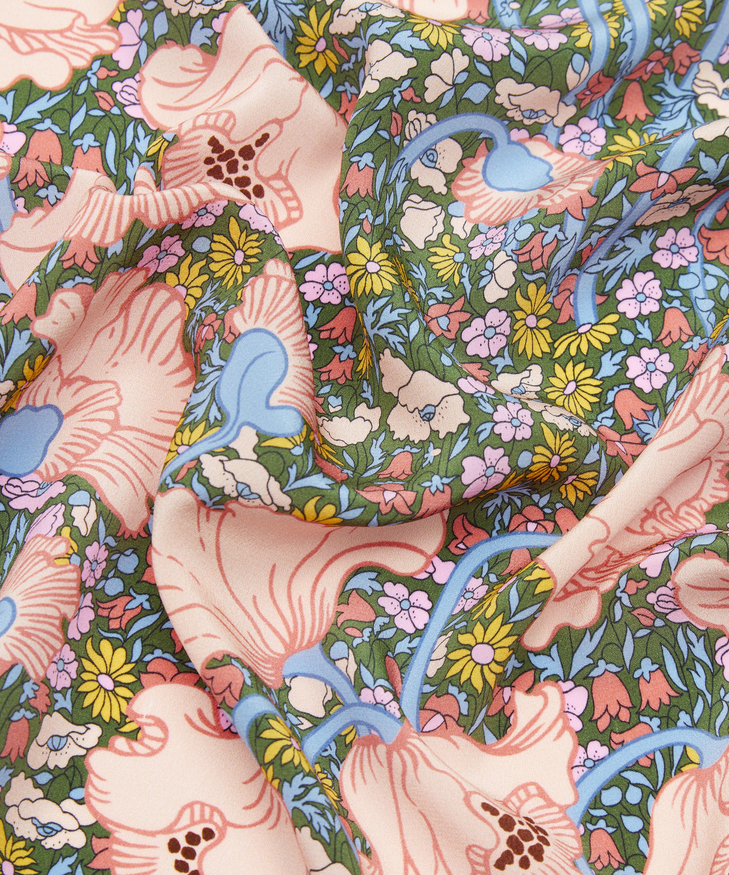 Liberty Fabrics - Clementina Poppy Crepe de Chine image number 3