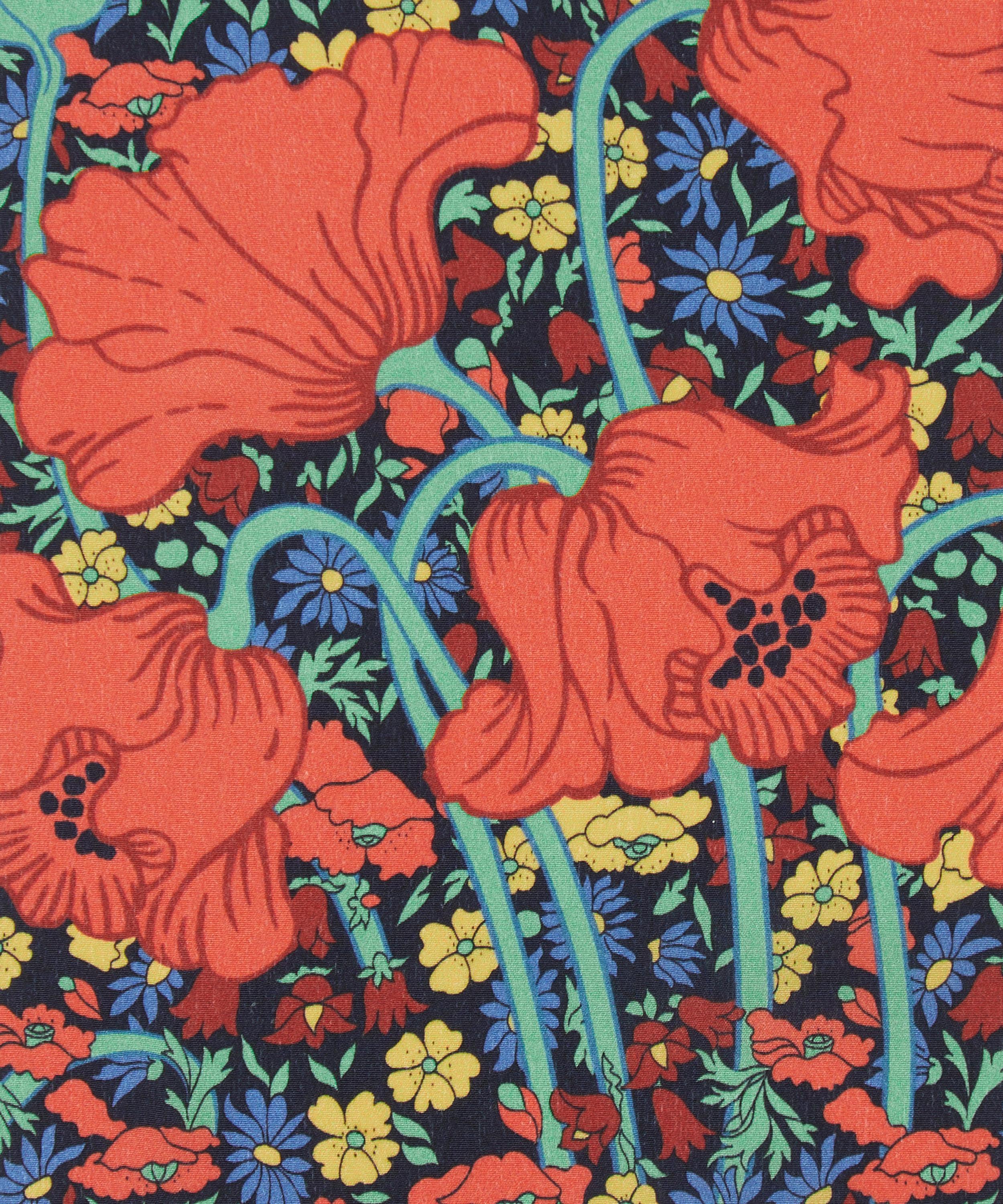 Liberty Fabrics - Clementina Poppy Crepe de Chine image number 0