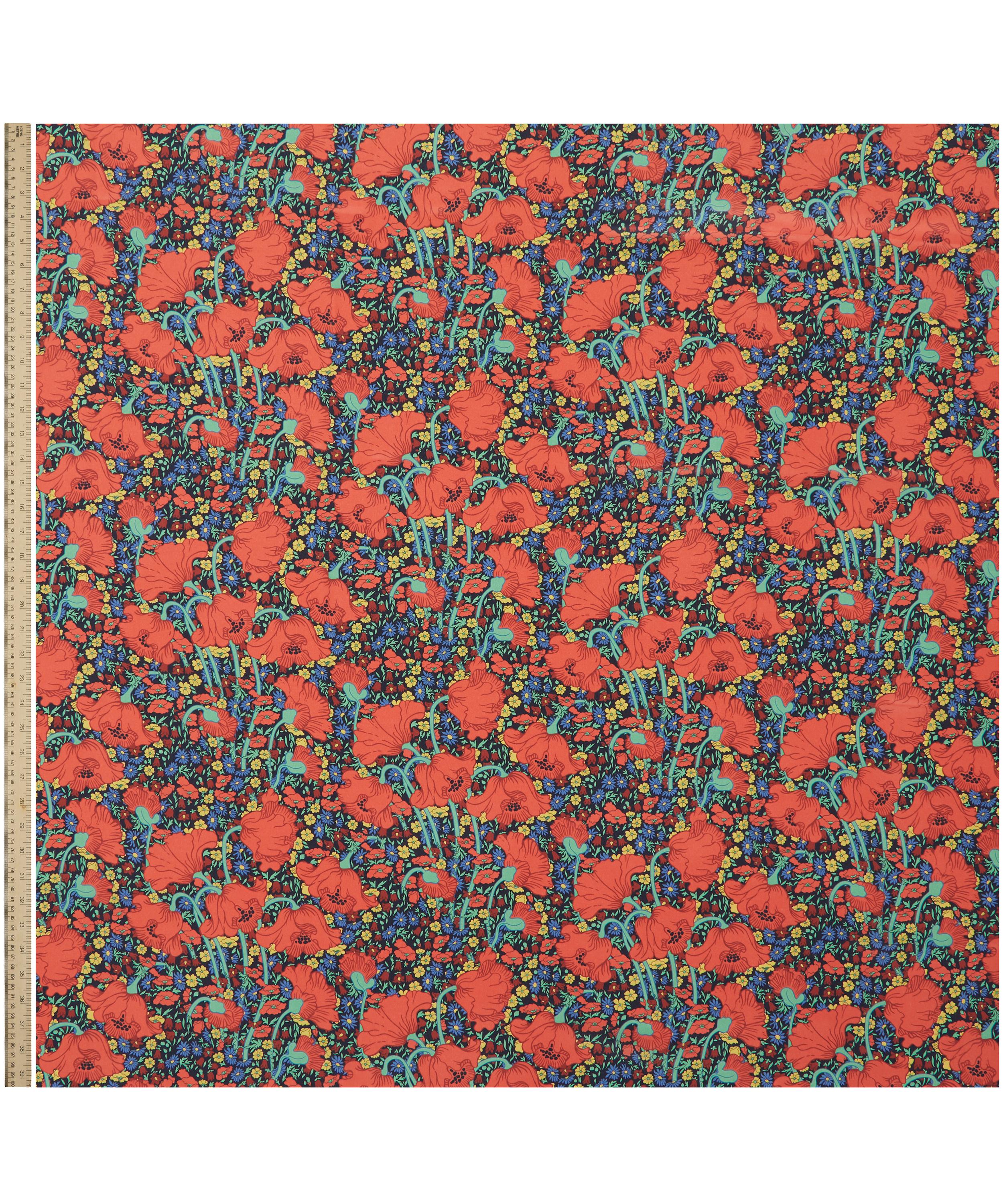 Liberty Fabrics - Clementina Poppy Crepe de Chine image number 1