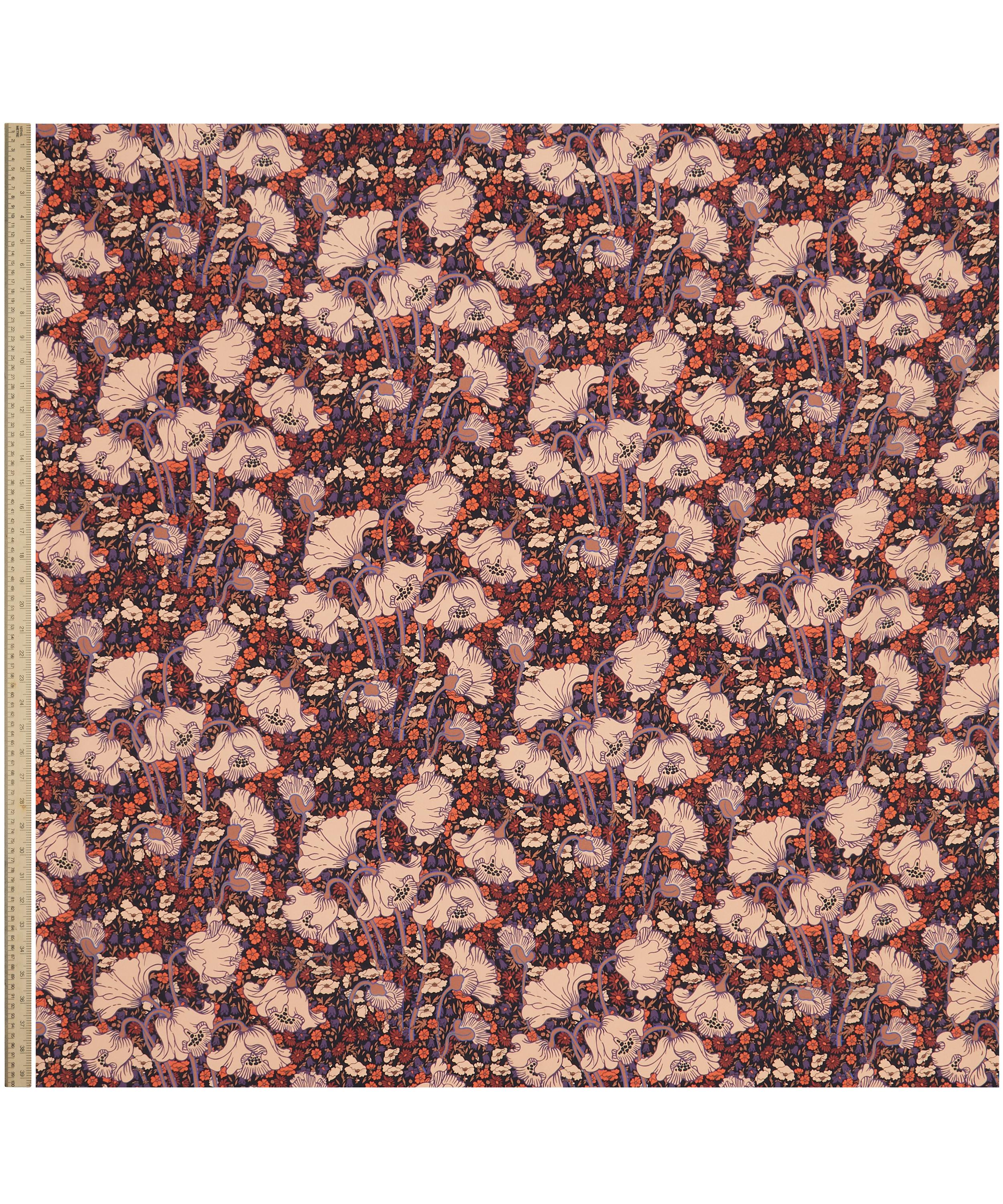 Liberty Fabrics - Clementina Poppy Crepe de Chine image number 1