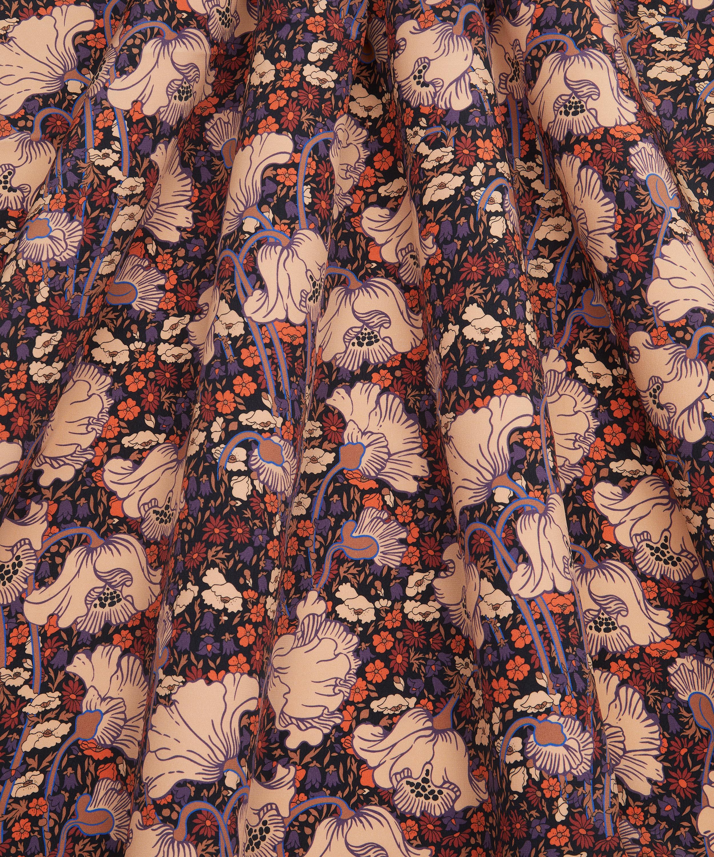 Liberty Fabrics - Clementina Poppy Crepe de Chine image number 2